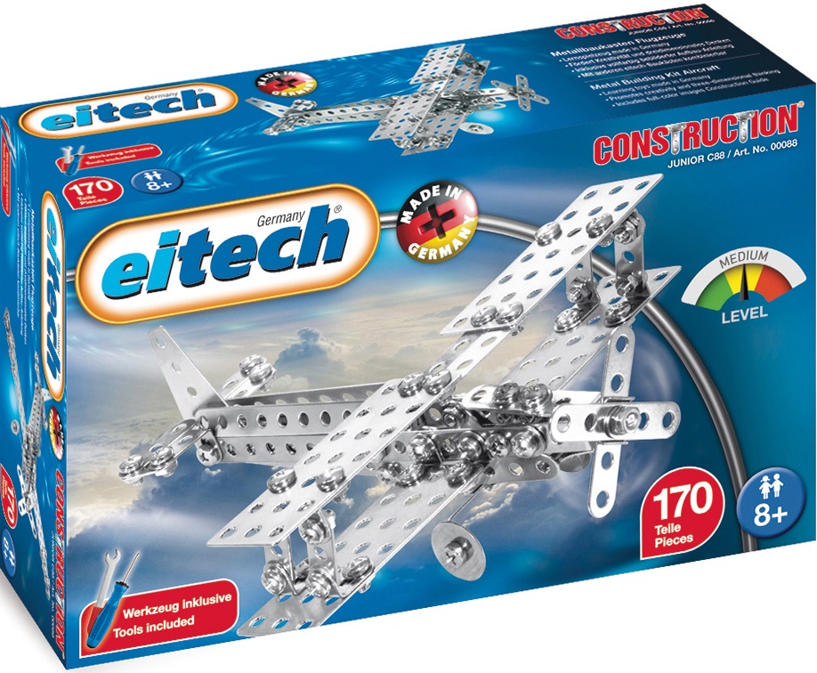 Image of Eitech Metallbaukasten »Doppeldecker/ Propellermaschine«, (170 St.), Made in Germany bei Ackermann Versand Schweiz