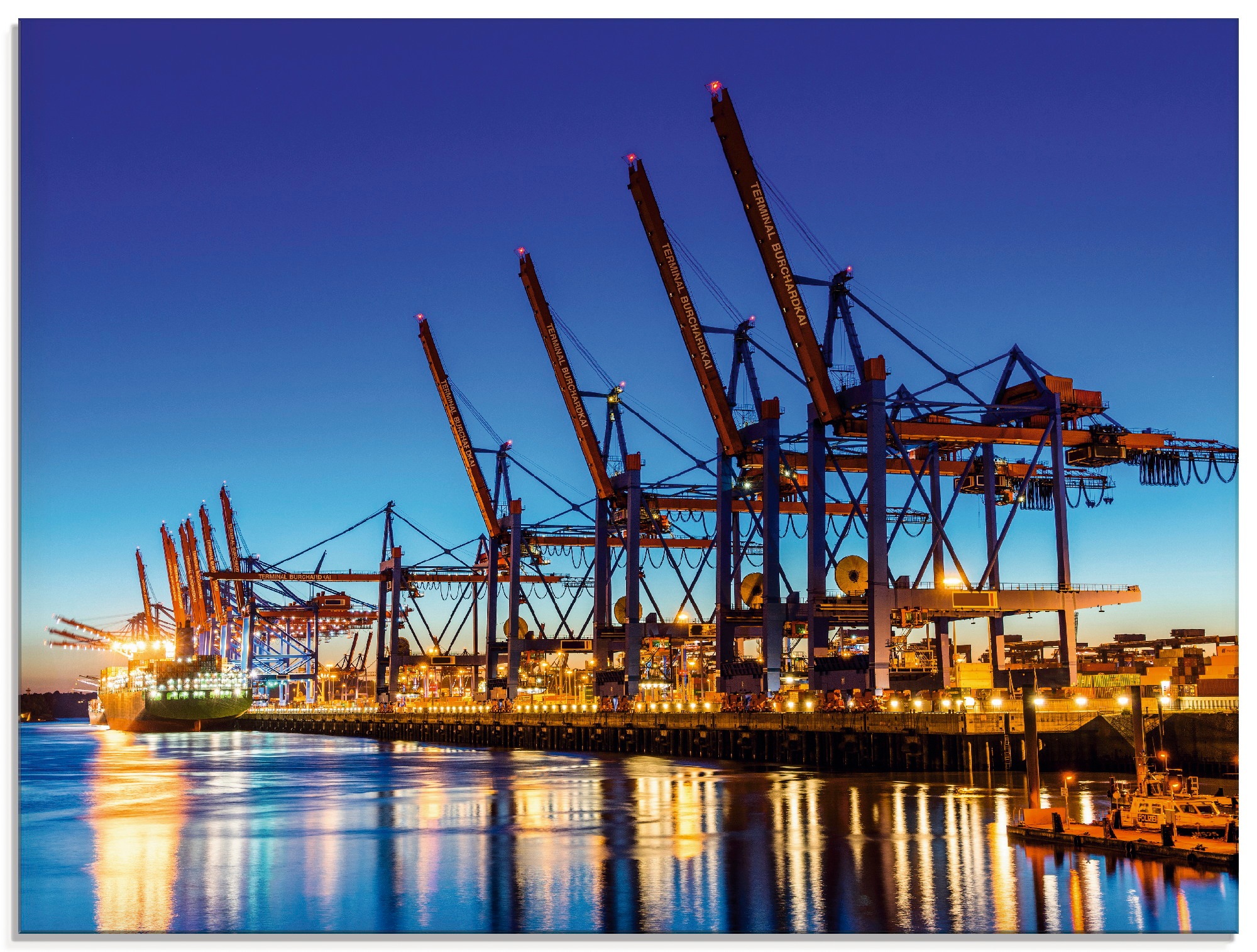 Image of Artland Glasbild »Hamburg Containerhafen«, Deutschland, (1 St.) bei Ackermann Versand Schweiz