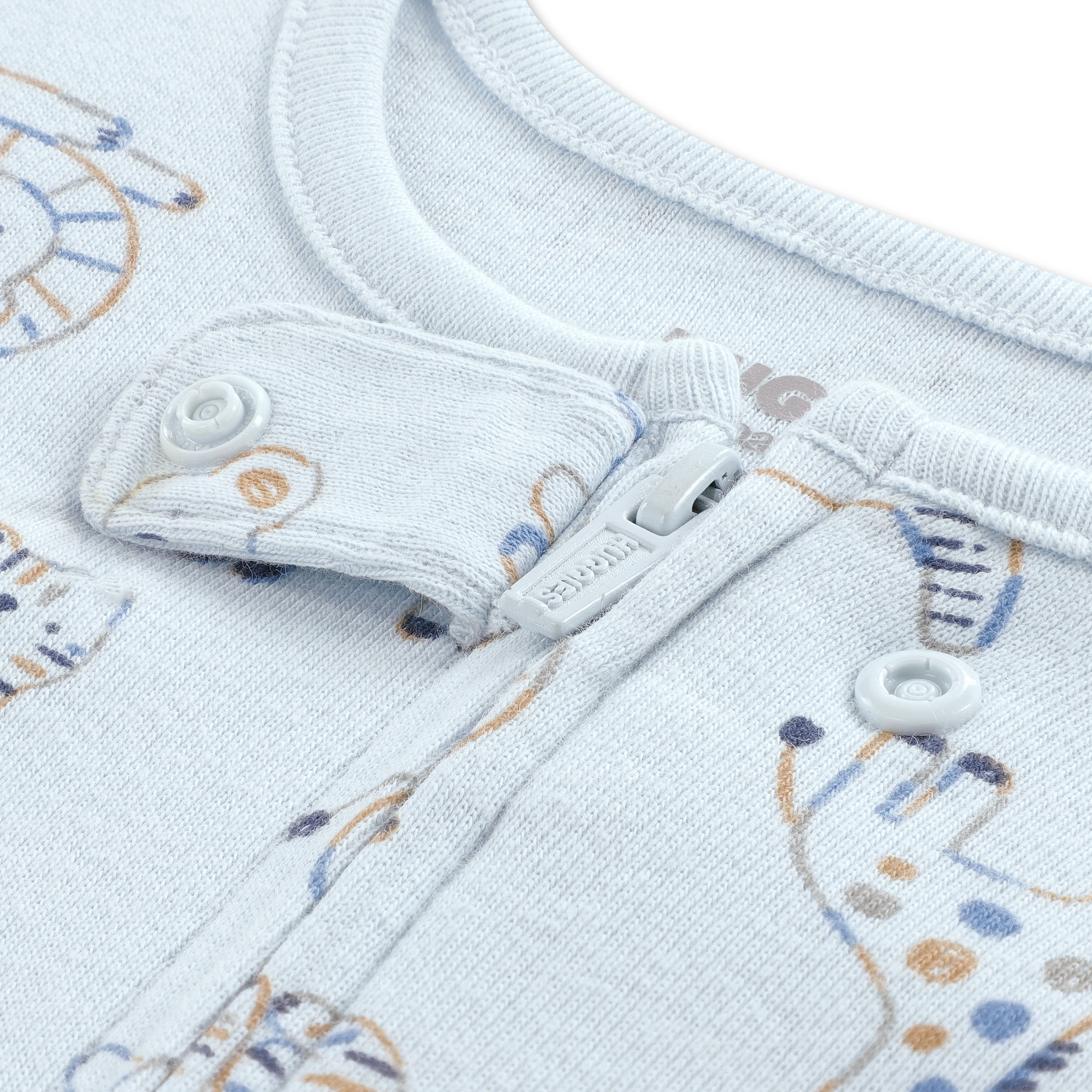 HUGGIES babywear Combinaison »HUGB FOOTED COVERALL« grenouillère à manches longues et pieds / imprimé intégral / pour garçons