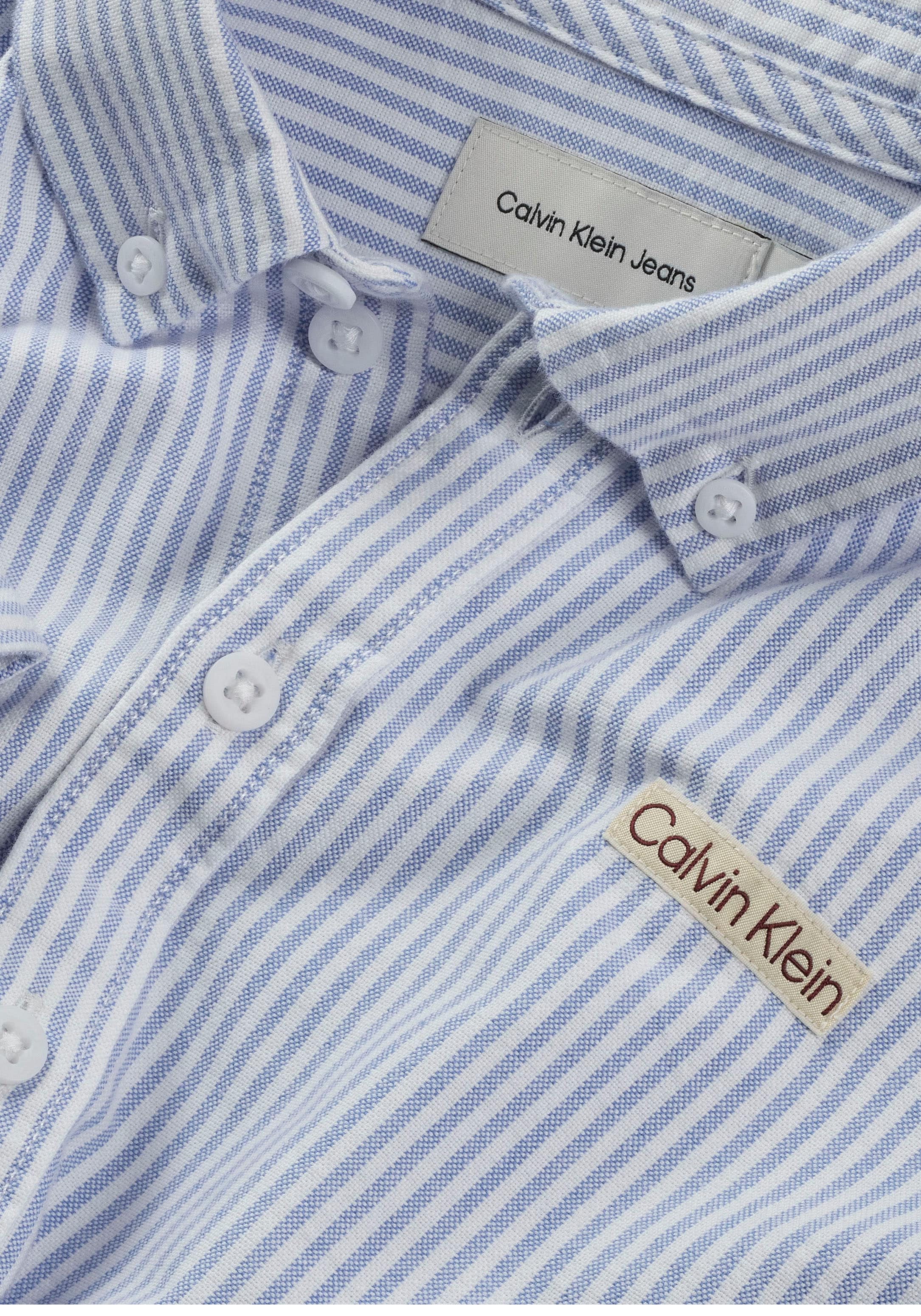 Calvin Klein Jeans Streifenhemd »REG. COTTON OXFORD SHIRT«, mit Streifenmuster