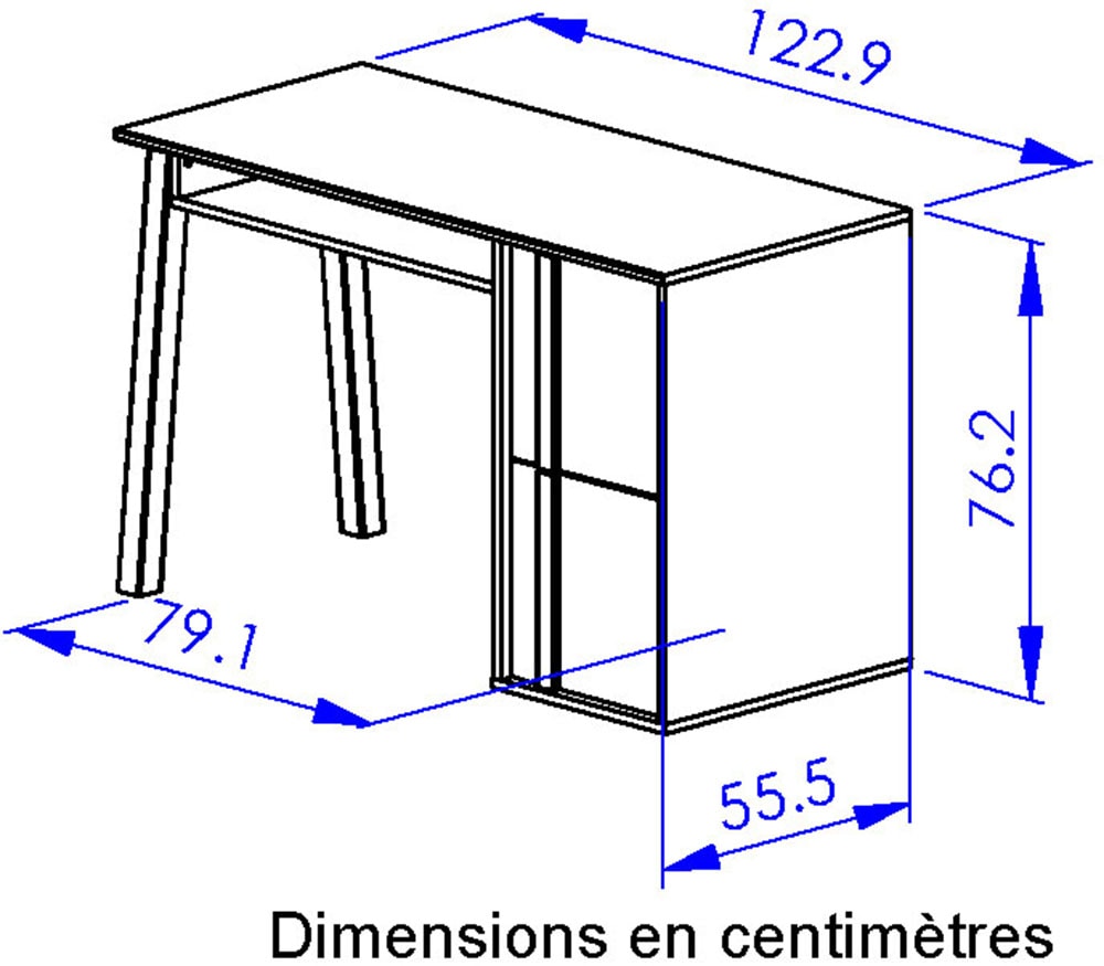 Gami Schreibtisch »ARIA« 1 Stk. tlg. Ein praktischer Schreibtisch mit Stauraum