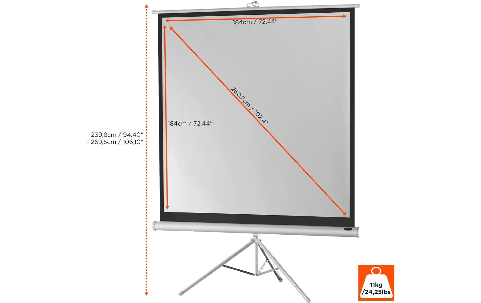 Celexon Stativleinwand »Eco 184x184 cm«