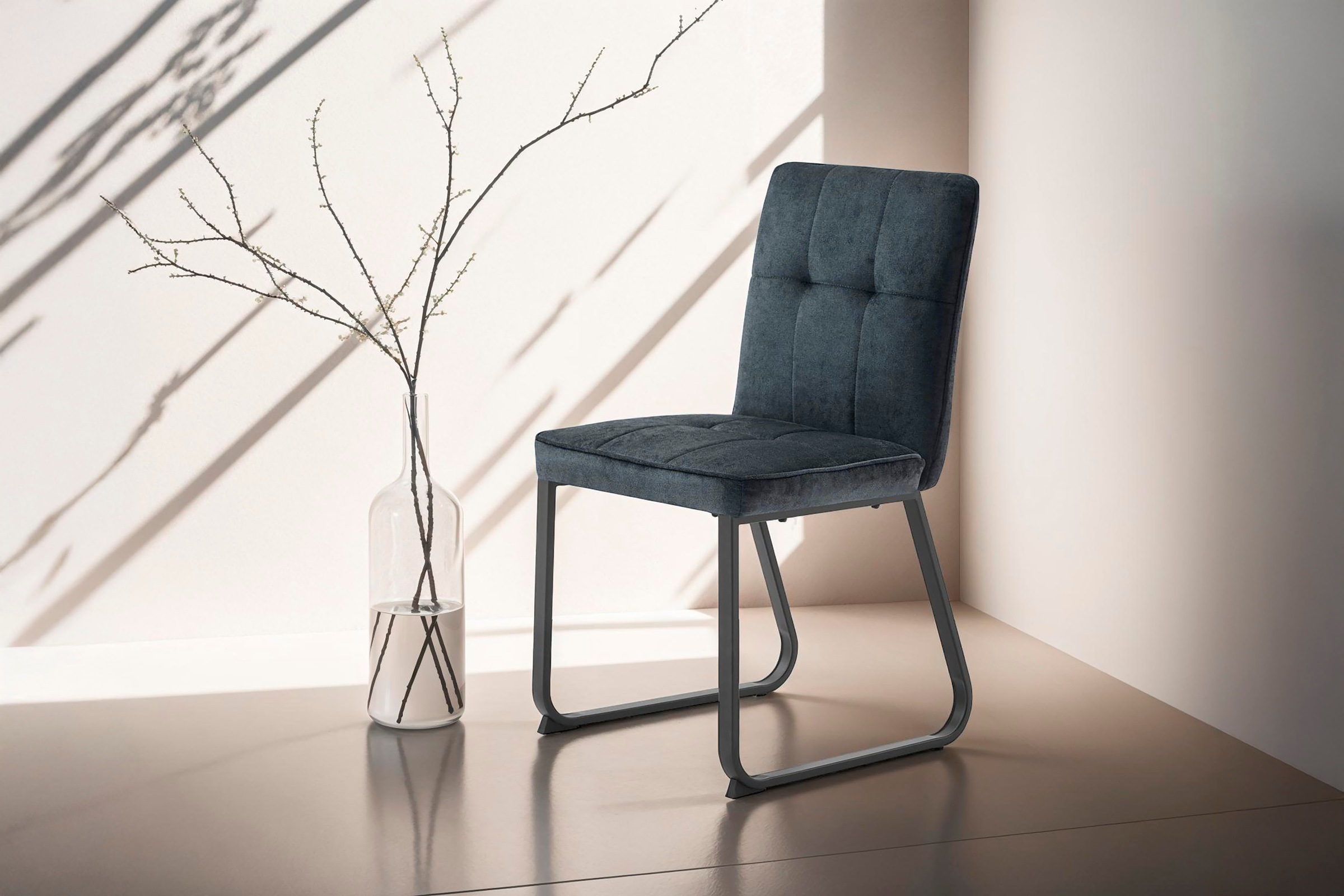 Image of byLIVING Esszimmerstuhl "Talea" (Set) 2 Stk.Nosagfederung im Sitz, Cord Stoff