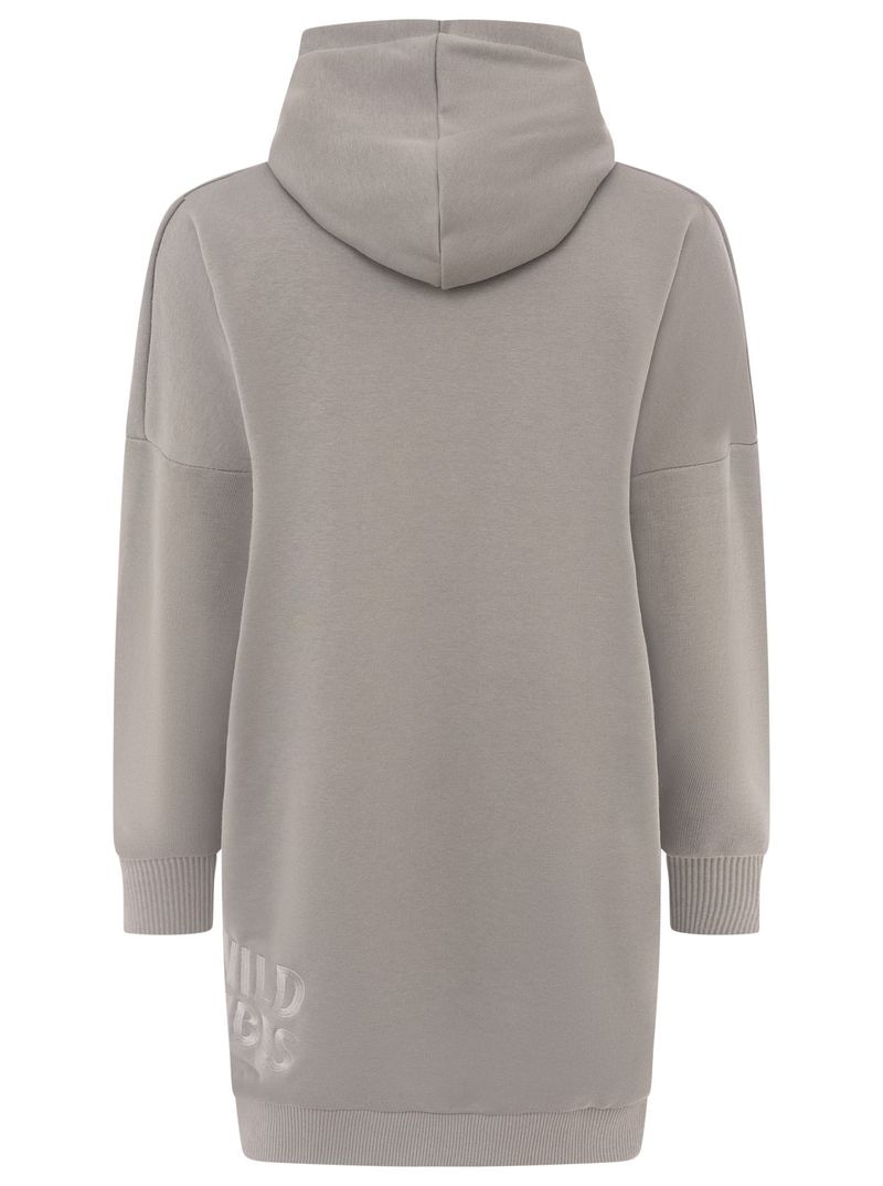 Zwillingsherz Sweatkleid »"Wild Vibes"« Kängurutasche praktische Fronttaschen, Leo-Kordel, tonale Stickerei