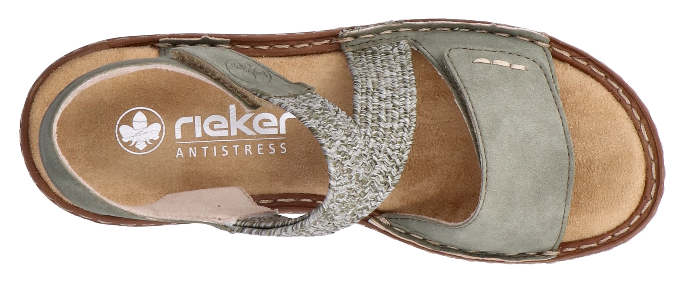 Rieker Sandale  Sommerschuh, Riemchensandale, Sandalette mit Klettverschlüsse