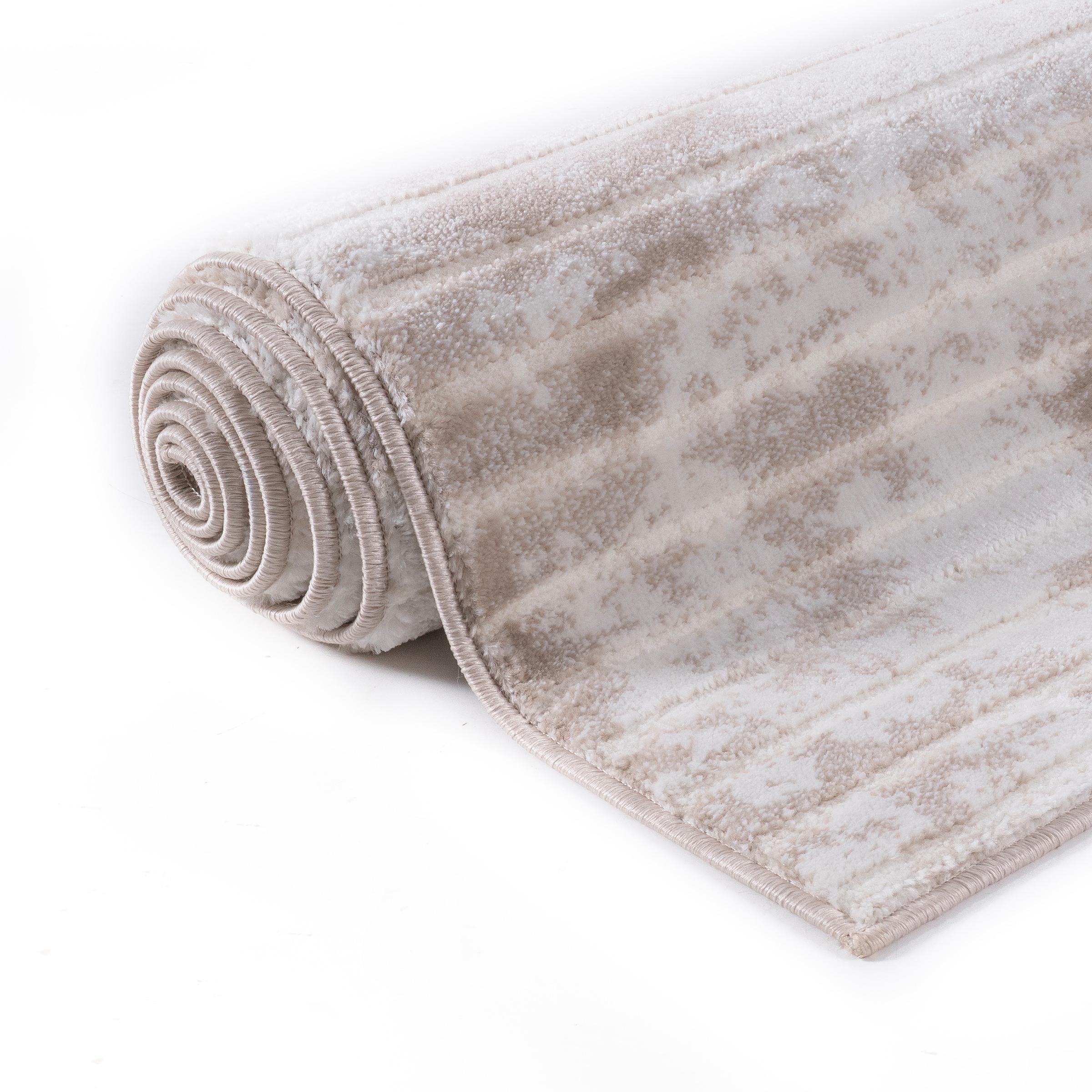 GOODproduct Teppich »Luvu, mit Hoch-Tief-Struktur« rechteckig 12 mm Höhe Modernes Design, Boho-Charme, dezenter Glanz, Wohnzimmer, Schlafzimmer