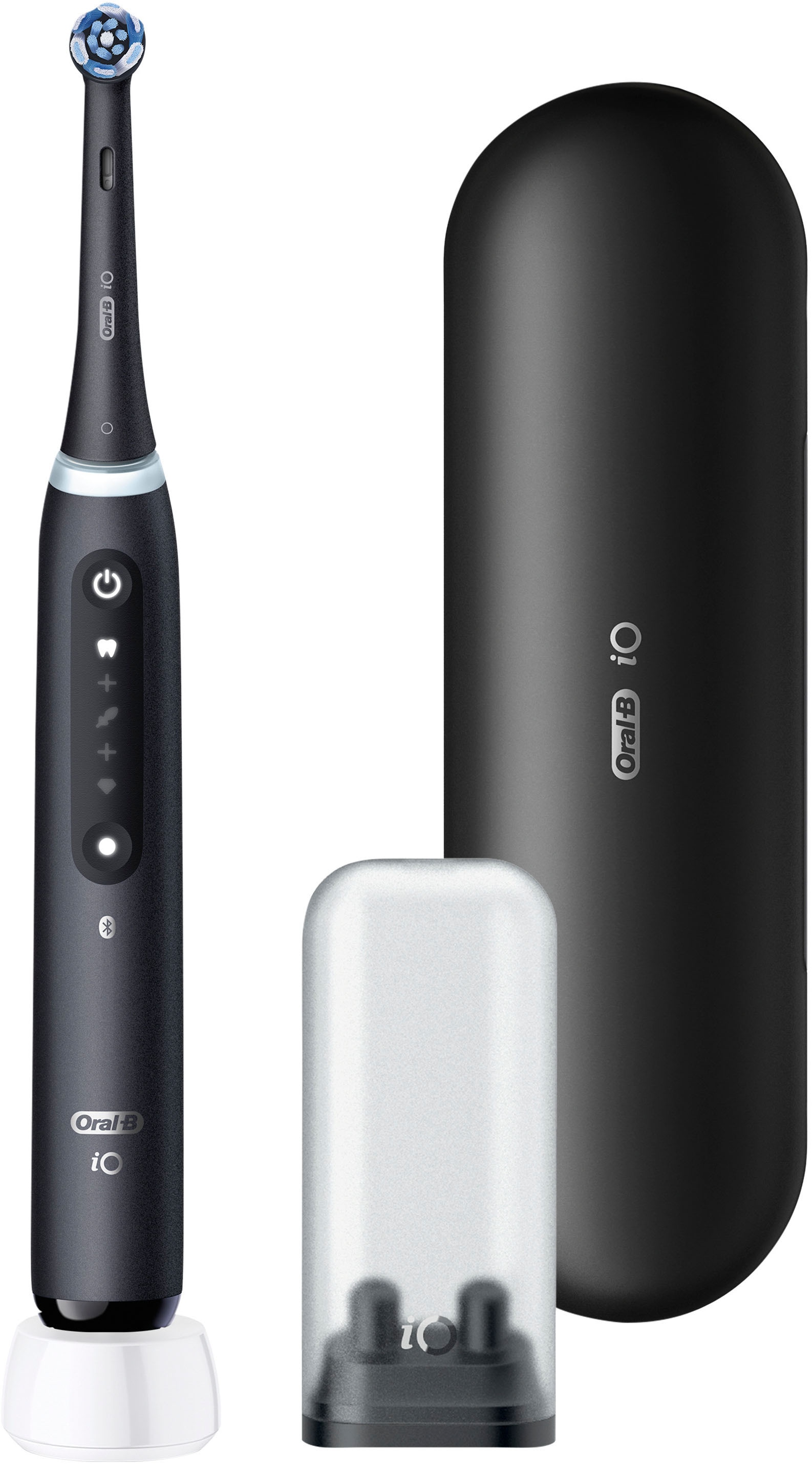 Oral-B Brosse à dents électrique »Oral-B iO Series 5« 1 cuis Aufsteckbürsten Batterie longue durée | Étui de voyage | Support pour brosse interchangeable