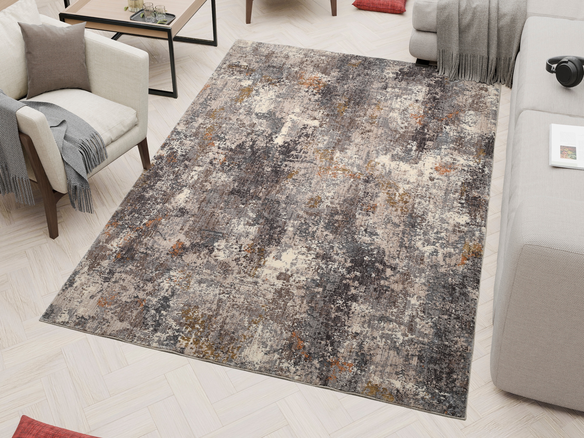 Image of OCI DIE TEPPICHMARKE Teppich "MINANO RICHEY" rechteckig 9 mm Höhe Design Kurzflor Teppich, hochwertig