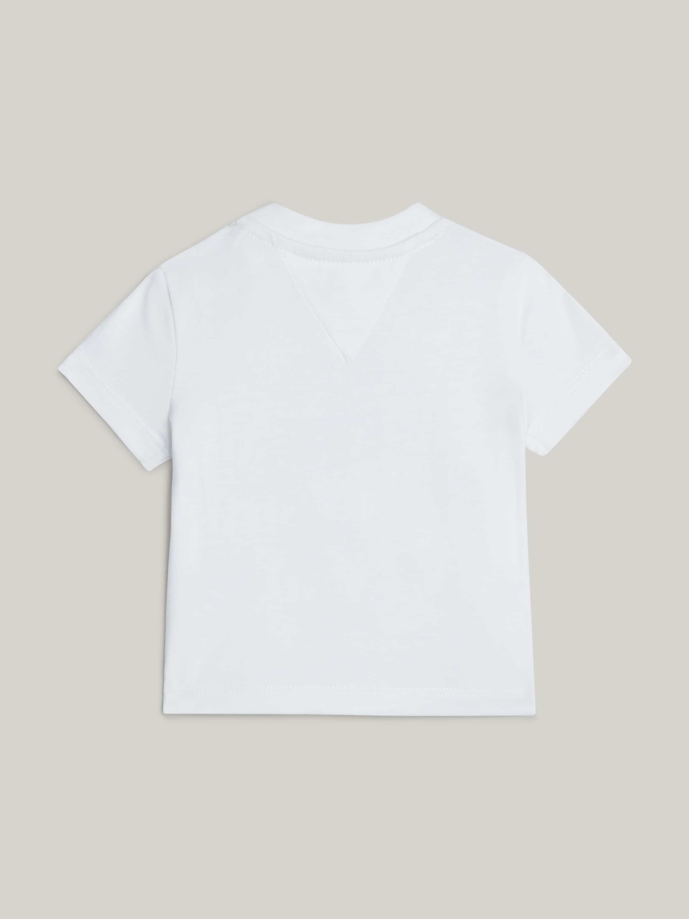 Tommy Hilfiger Kurzarmshirt »MONOTYPE OVAL REGULAR TEE SS«, Baby bis 2 Jahre mit Logoschriftzug