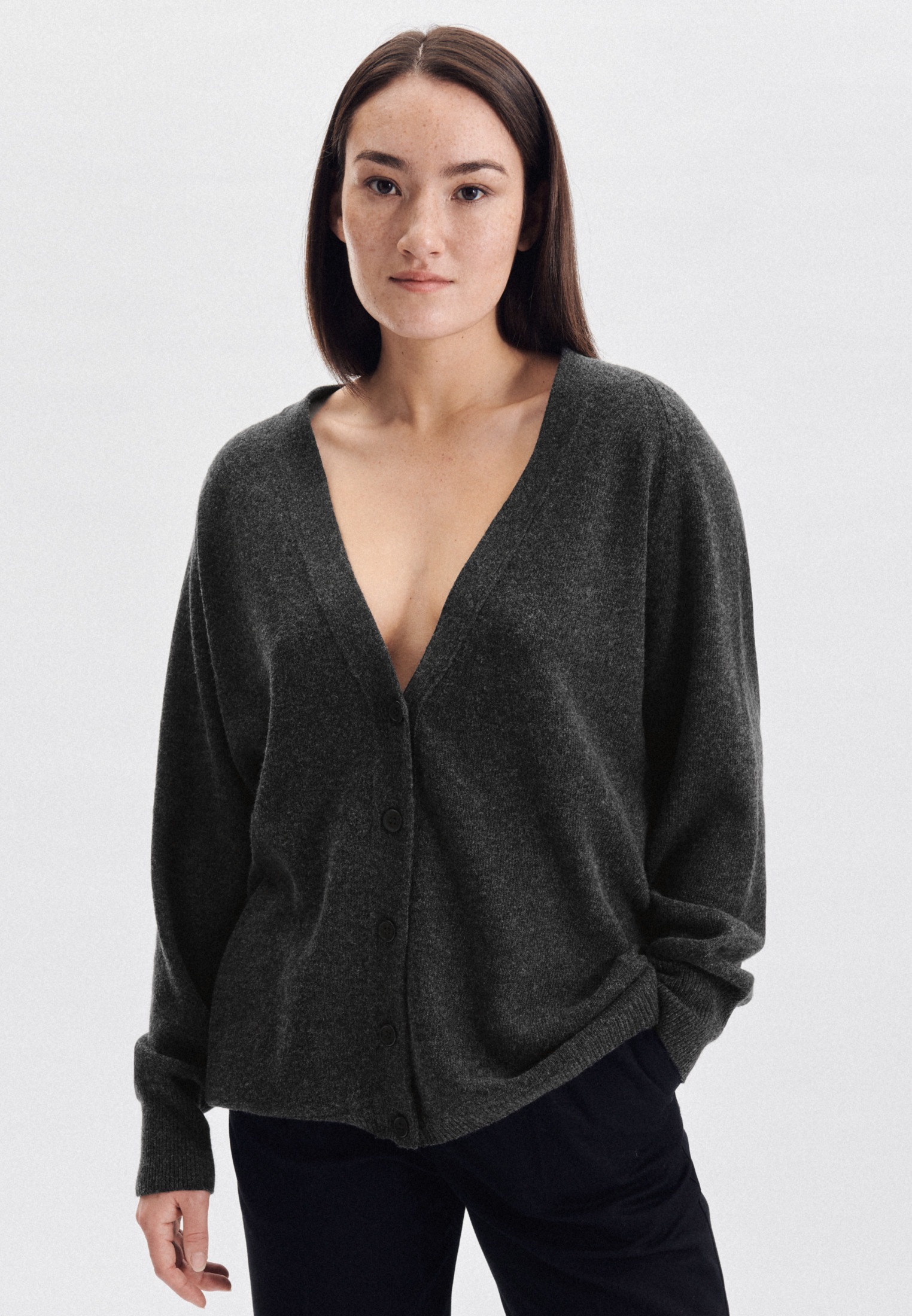 Image of seidensticker Strickjacke »Schwarze Rose«, Langarm V-Neck Uni bei Ackermann Versand Schweiz