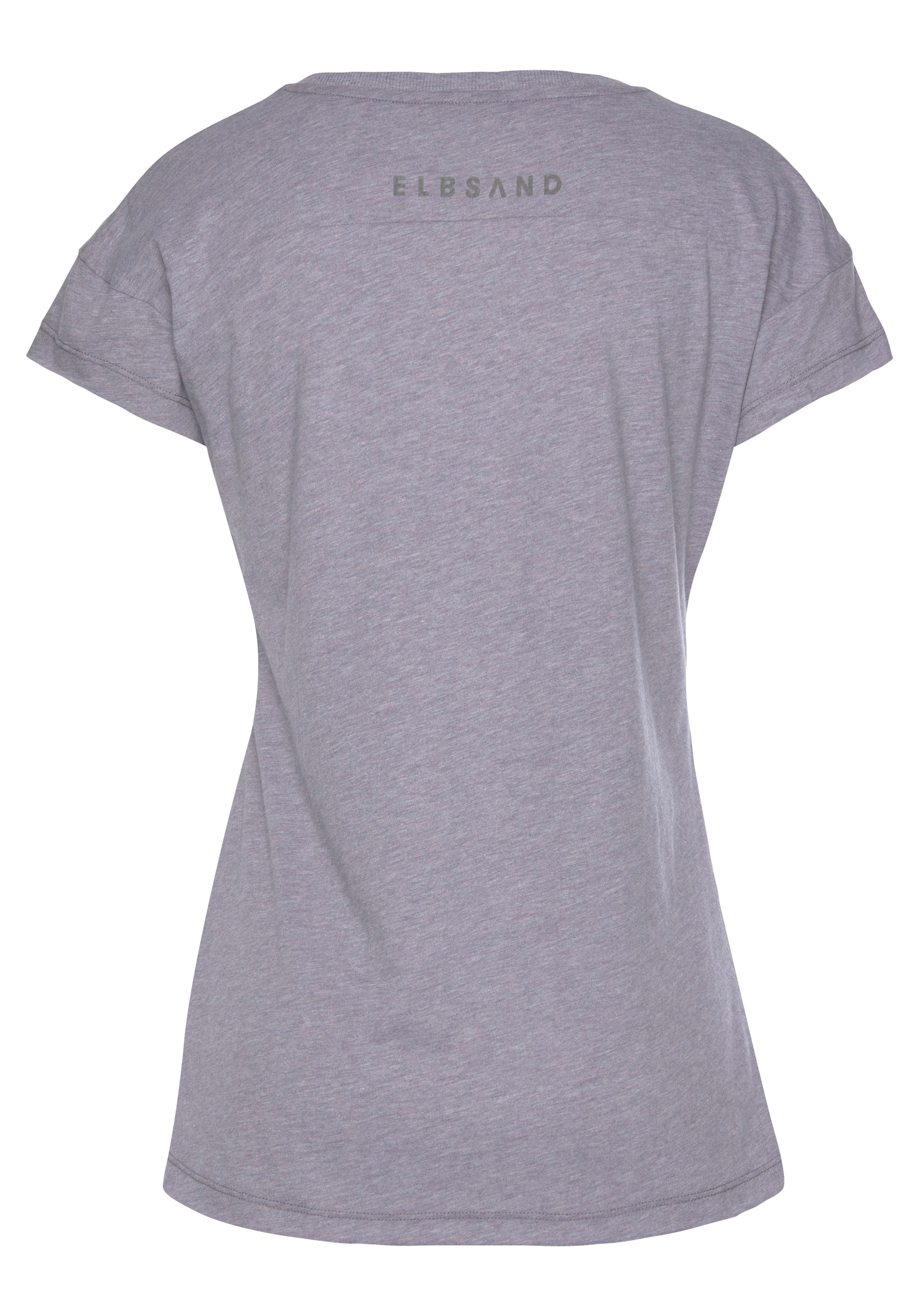 Elbsand T-Shirt »Ranva«, mit Logodruck, Kurzarmshirt aus Baumwoll-Mix, sportlich