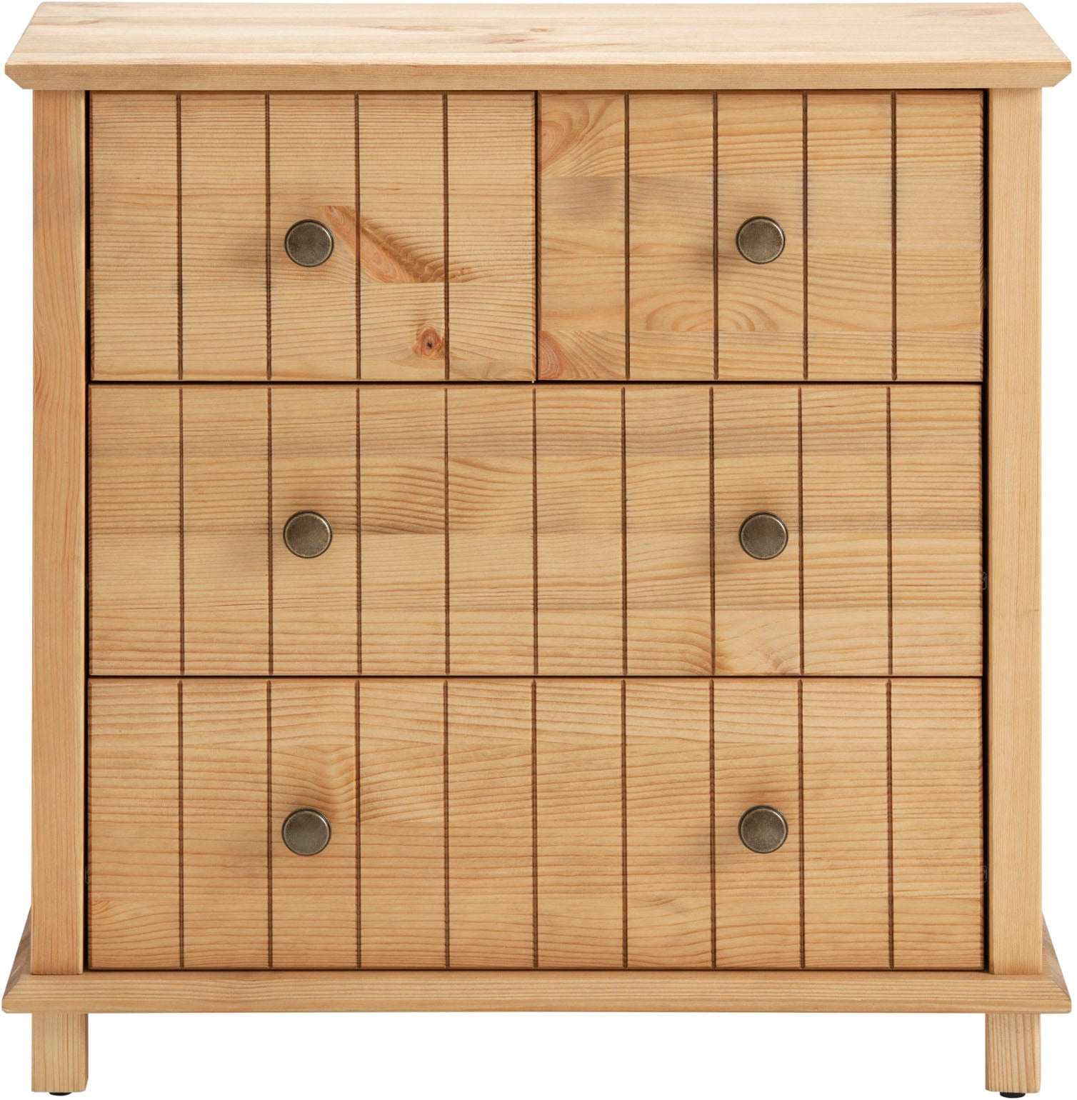 Image of Home affaire Badkommode "Vili" Badezimmerschrank, Unterschrank, 4 Schubladen, aus Massivholz