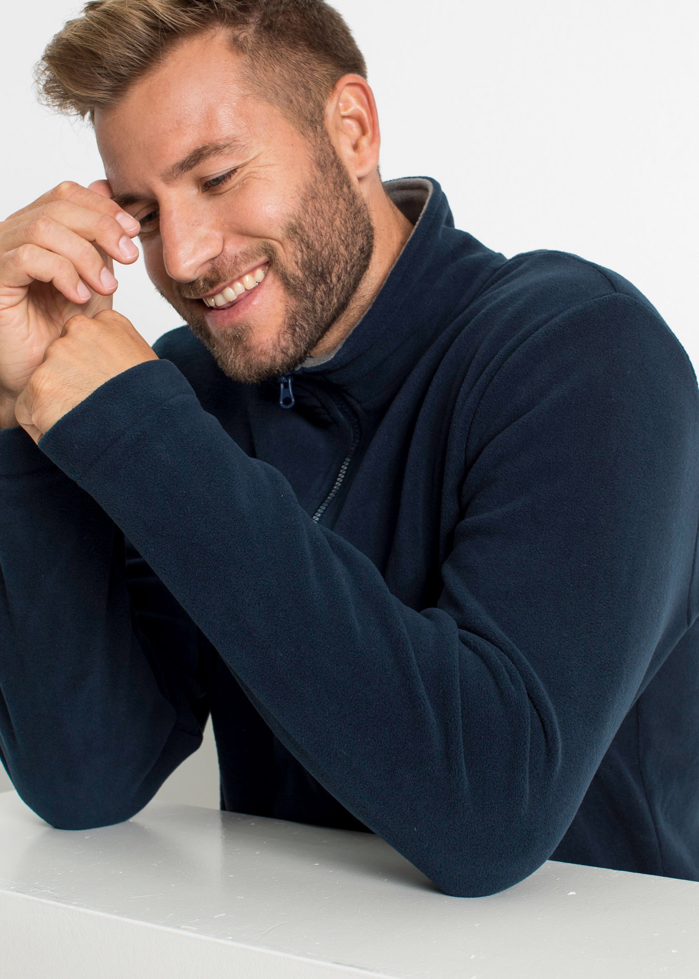 bonprix Fleecejacke »Fleecejacke« ohne Kapuze Fleecejacke