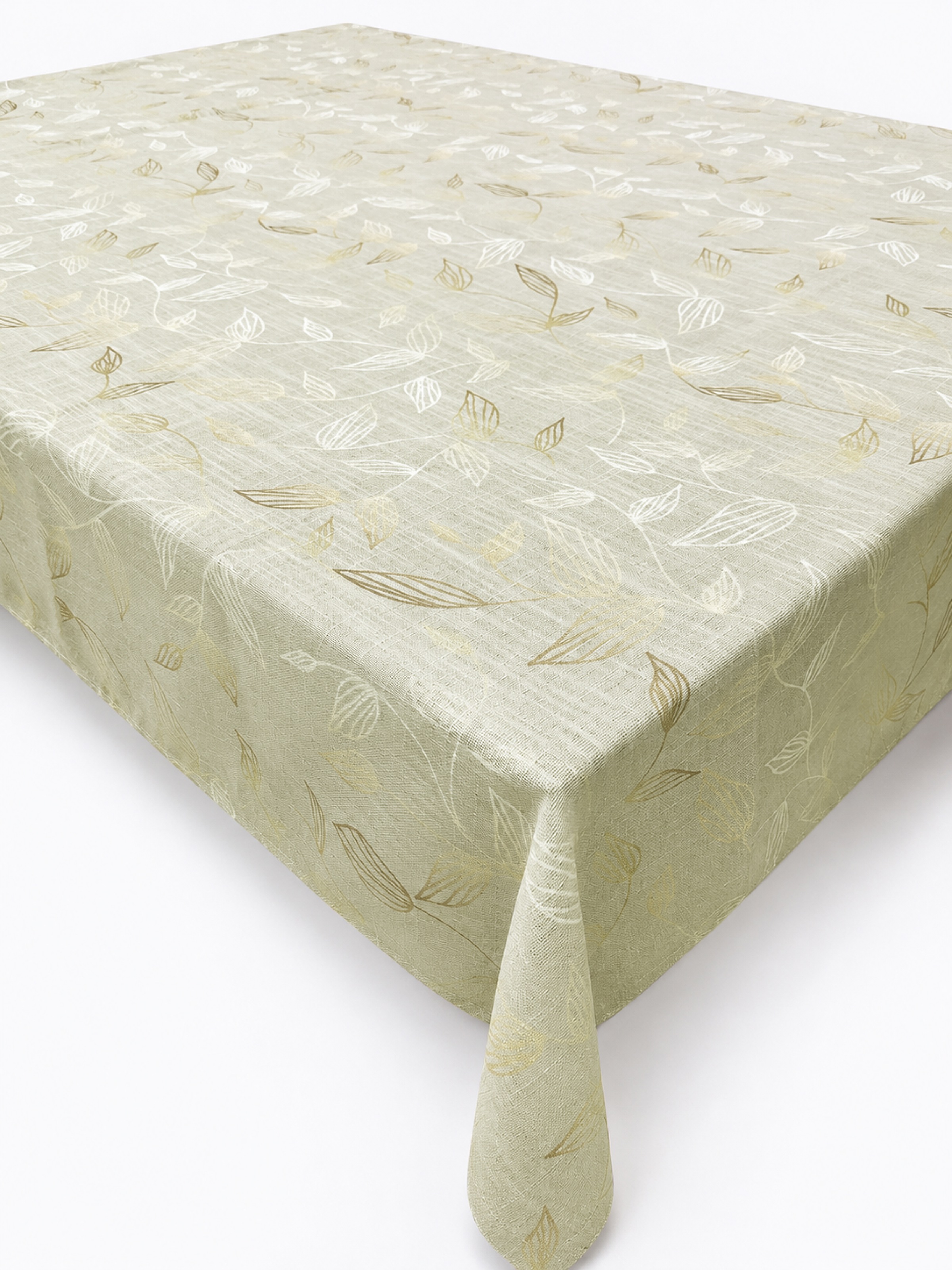 Image of GOODproduct Tischdecke "Raffon, Leinenoptik, Dekoration, 1 Stück" Leinenoptik,Blattmotiv, Wohn - Esszimmer