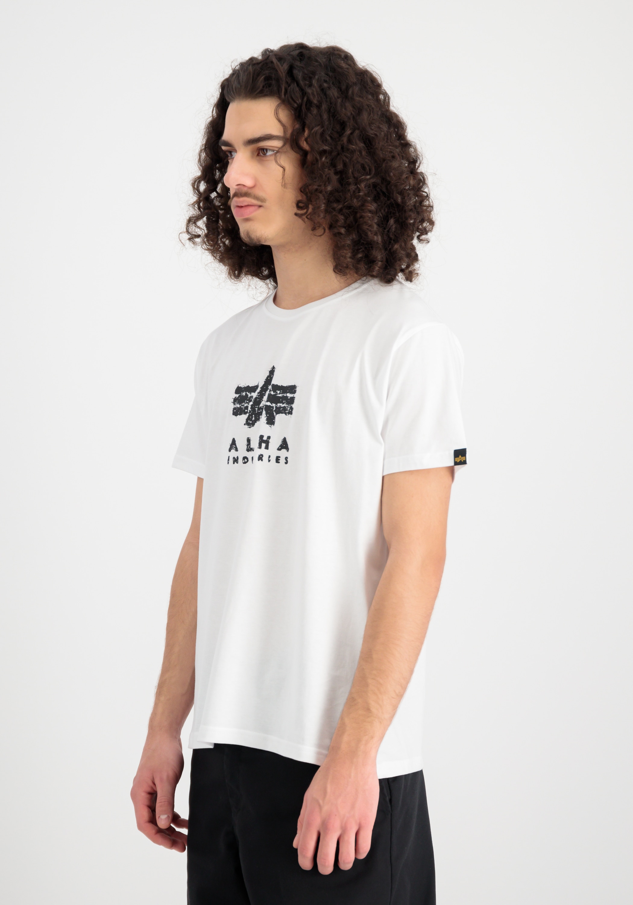 Image of Alpha Industries T-Shirt "Grunge Logo T-Shirt"