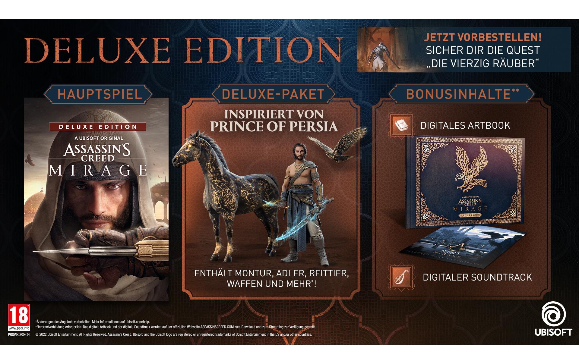 UBISOFT Spielesoftware »Assassin's Creed Mirage – Deluxe Edition«, PlayStation 4