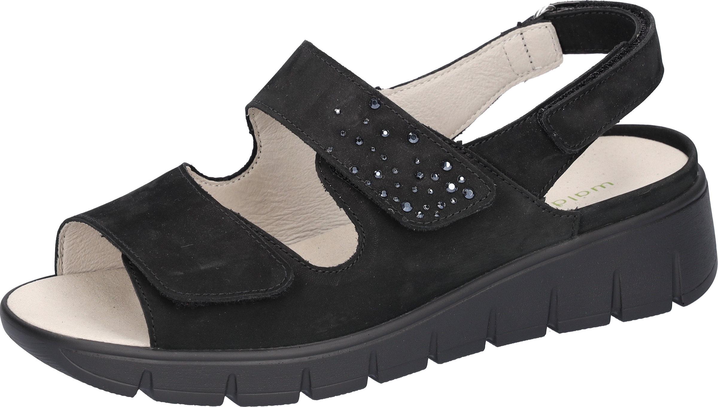 Image of Waldläufer Sandale "M-Wiola", Sommerschuh, Sandalette, Keilabsatz, in extraweiter Schuhweite M