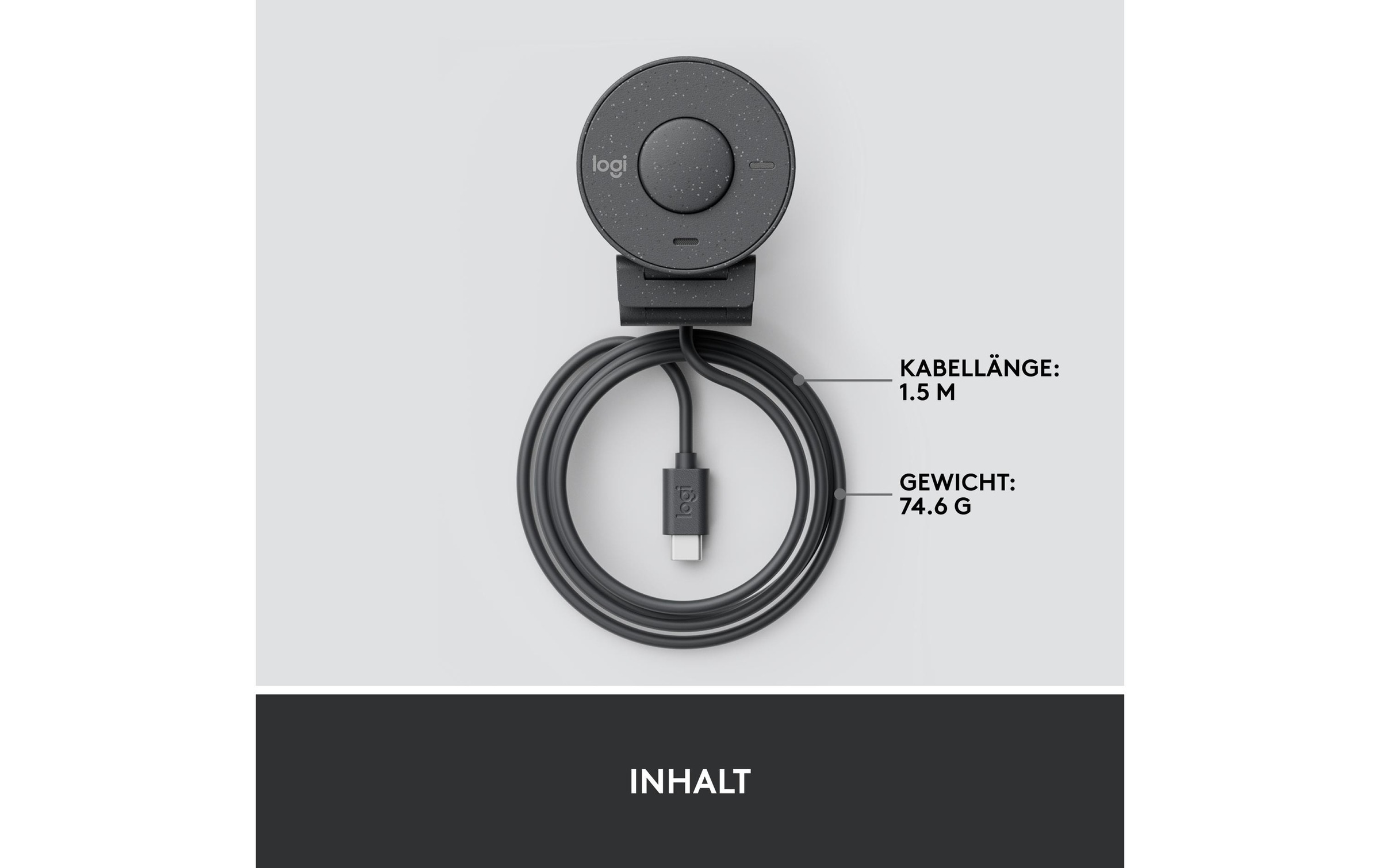 Webcam »Brio 300 graphite«