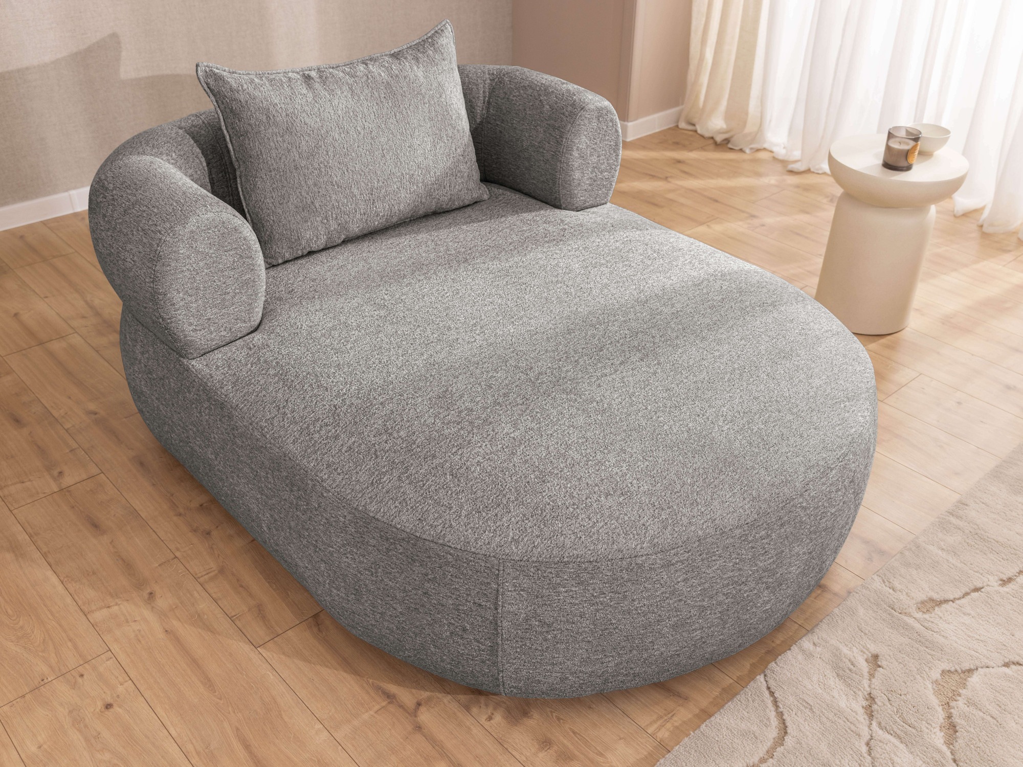 Home affaire XXL-Sessel »LUSSAC Loveseat extra tief, grosse Sitzfläche, Masse B/T/H: 123/158/78cm« hoher Sitzkomfort und modernes Design, Sofa ohne Bettfunktion