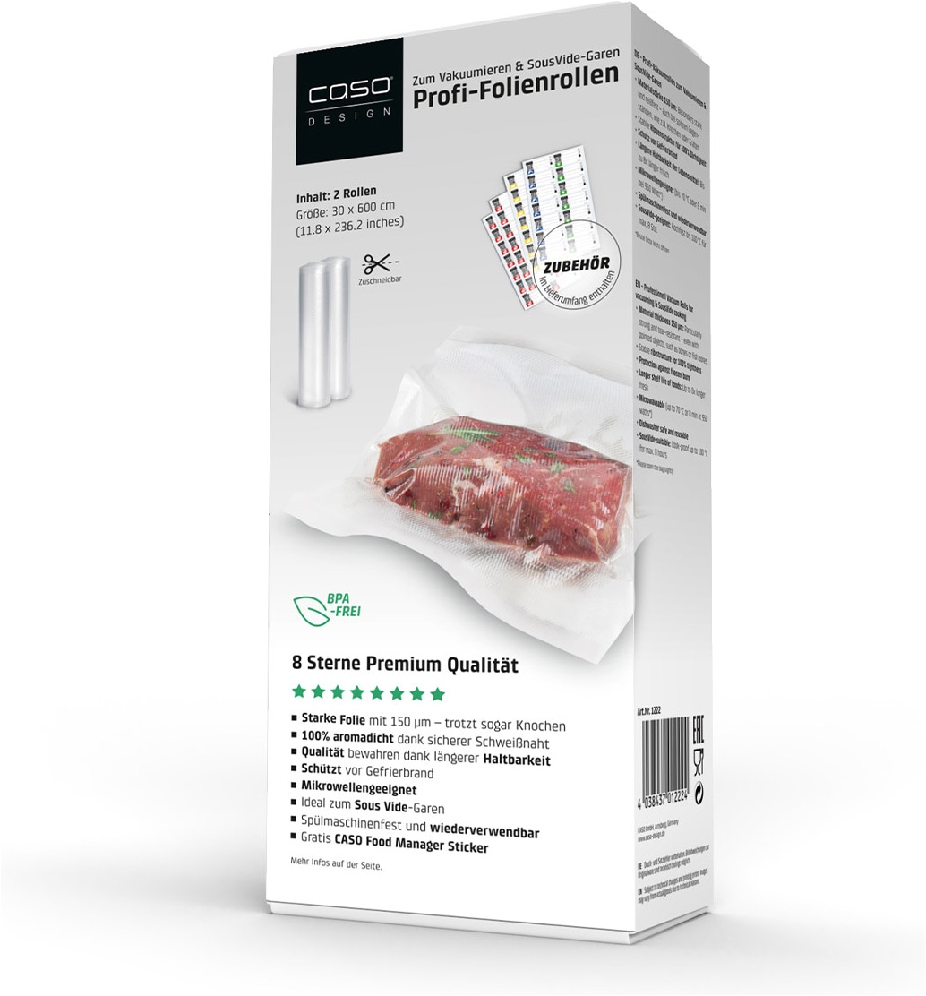 Caso Vakuumier-Folienrollen »1222« 2 Stück