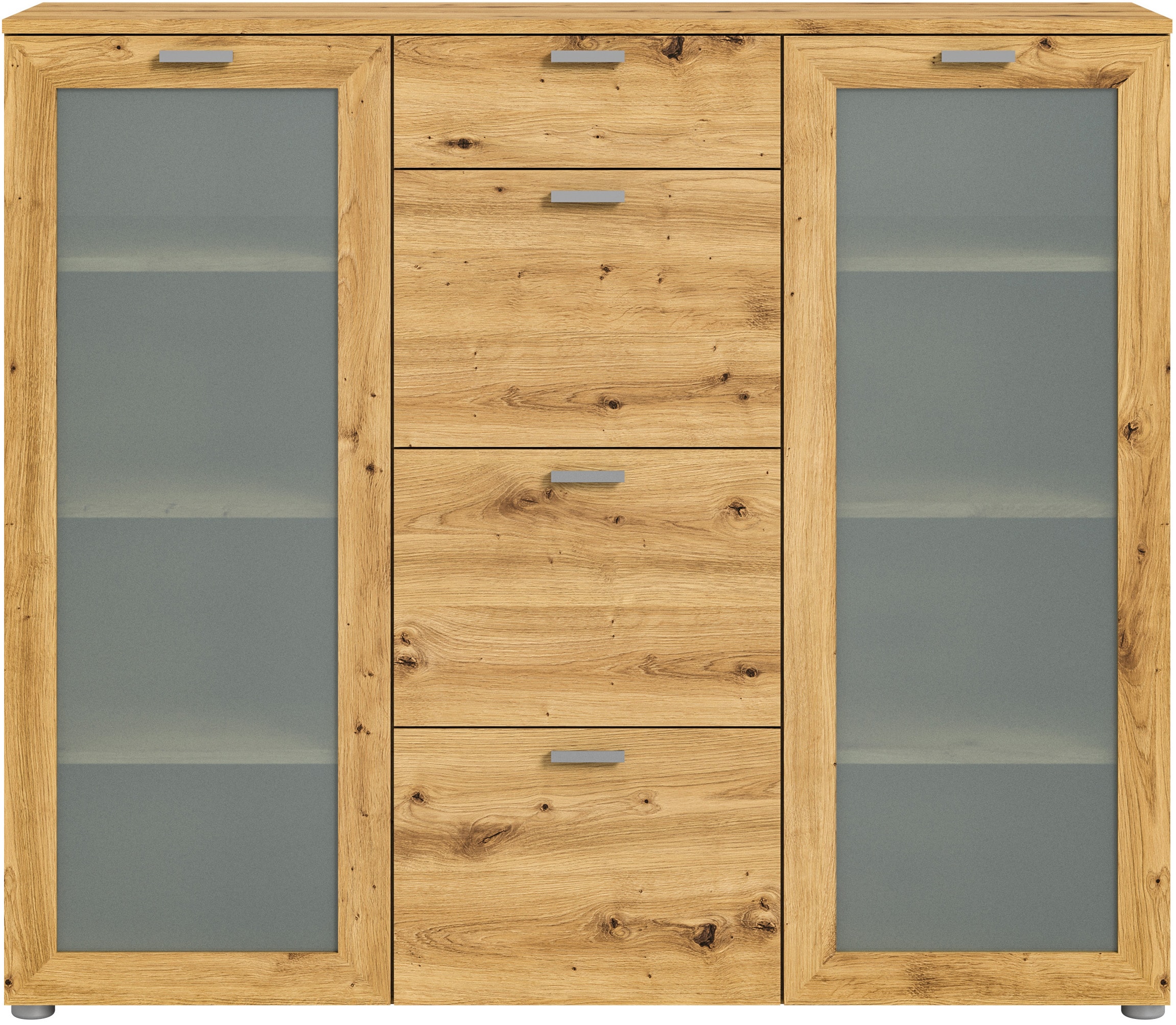 INOSIGN Highboard »Onex, Breite 135 cm, mit Glastür, vielseitig einsetzbar«, in verschiedenen Farben, Kommode, Schrank, Anrichte