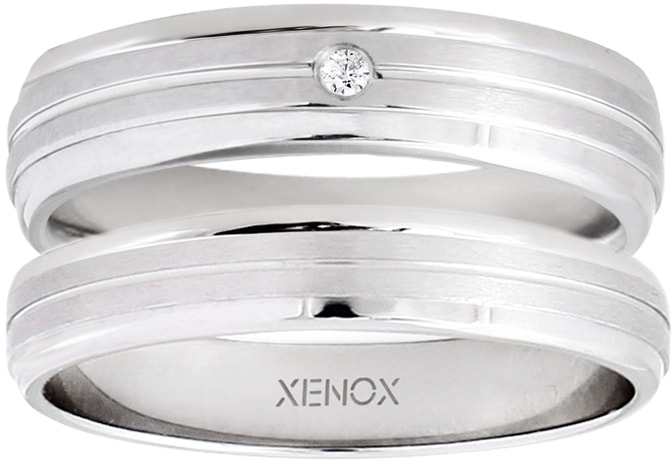 XENOX Partnerring »Xenox & Friends, X2547, X2548«, wahlweise mit oder ohne Zirkonia-XENOX 1