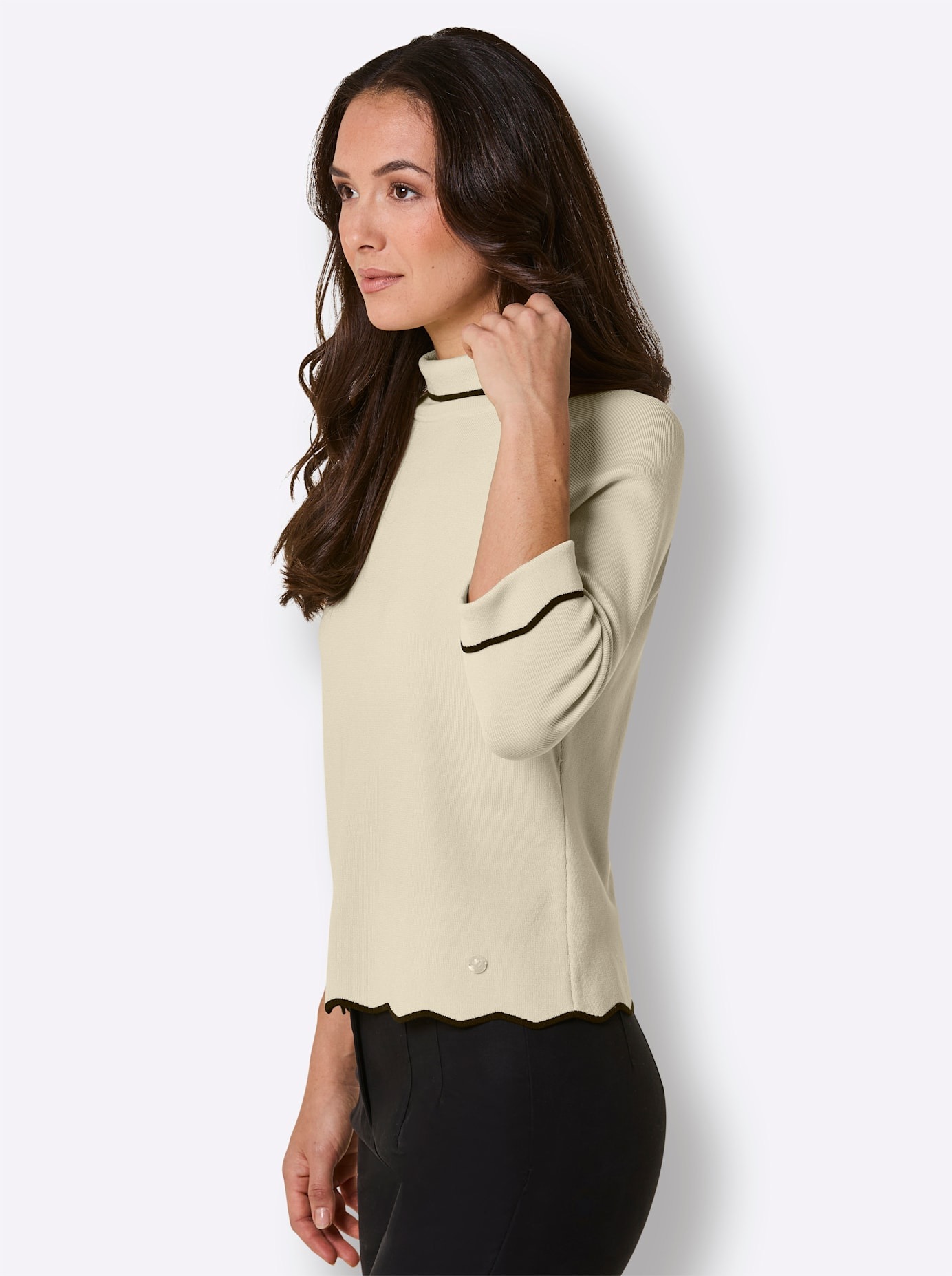 CREATION L PREMIUM Rollkragenpullover »Lyocell-Polyamid-Pullover«