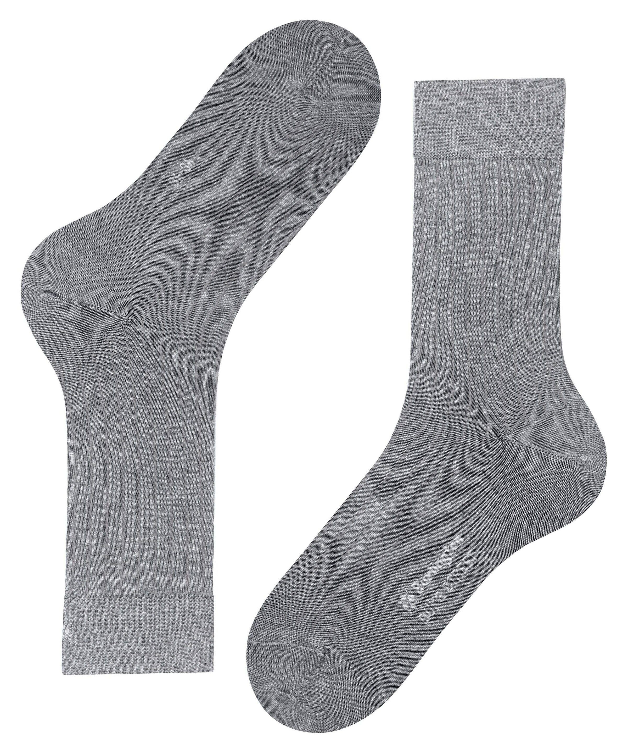 Burlington Socken »Duke Street« Einheitsgrösse 40-46, Rippenstruktur, Cotton-Mix