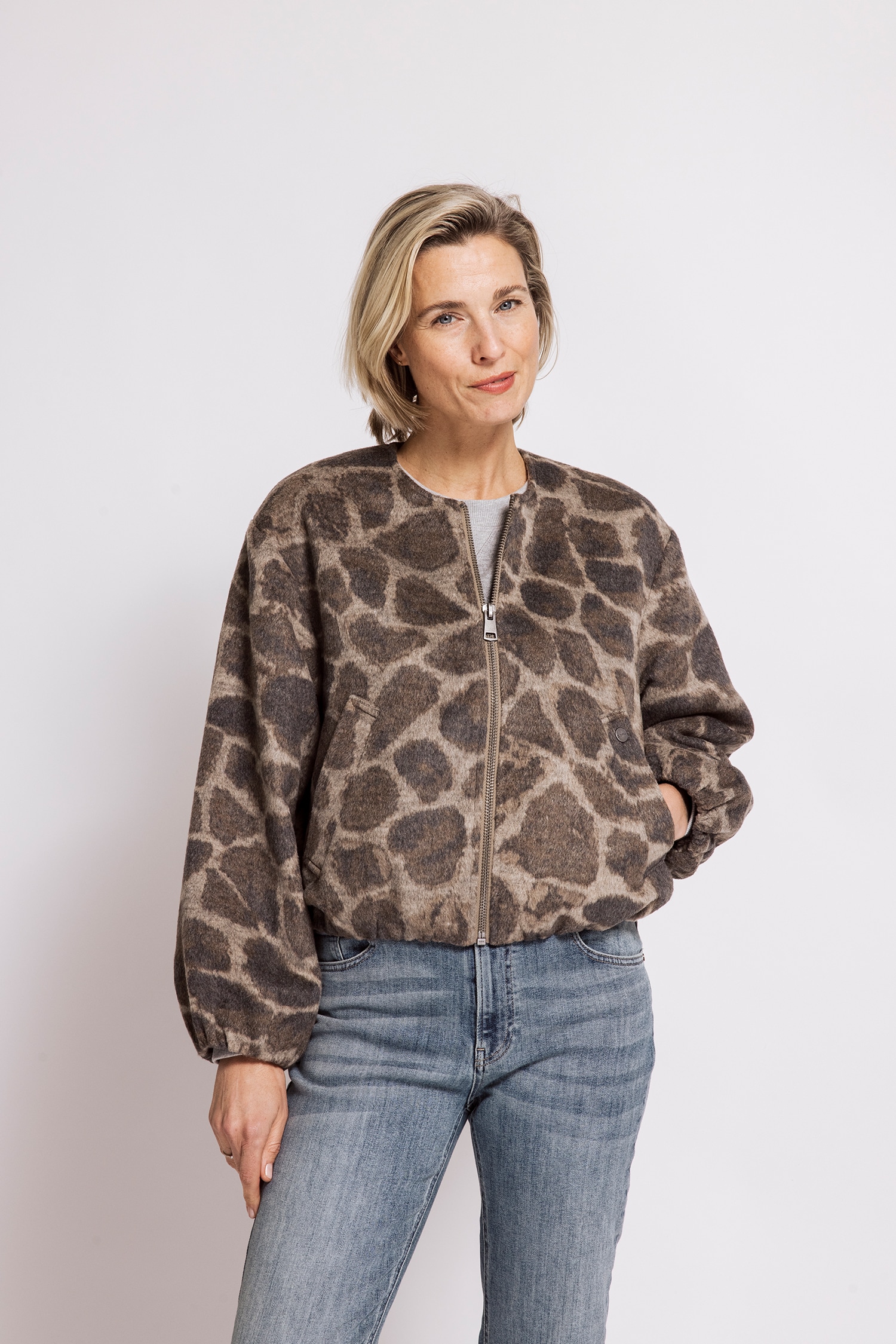 Image of Zhrill Blouson "MANOA" lässiger Look, mit Eingrifftaschen, hüftlange Passform