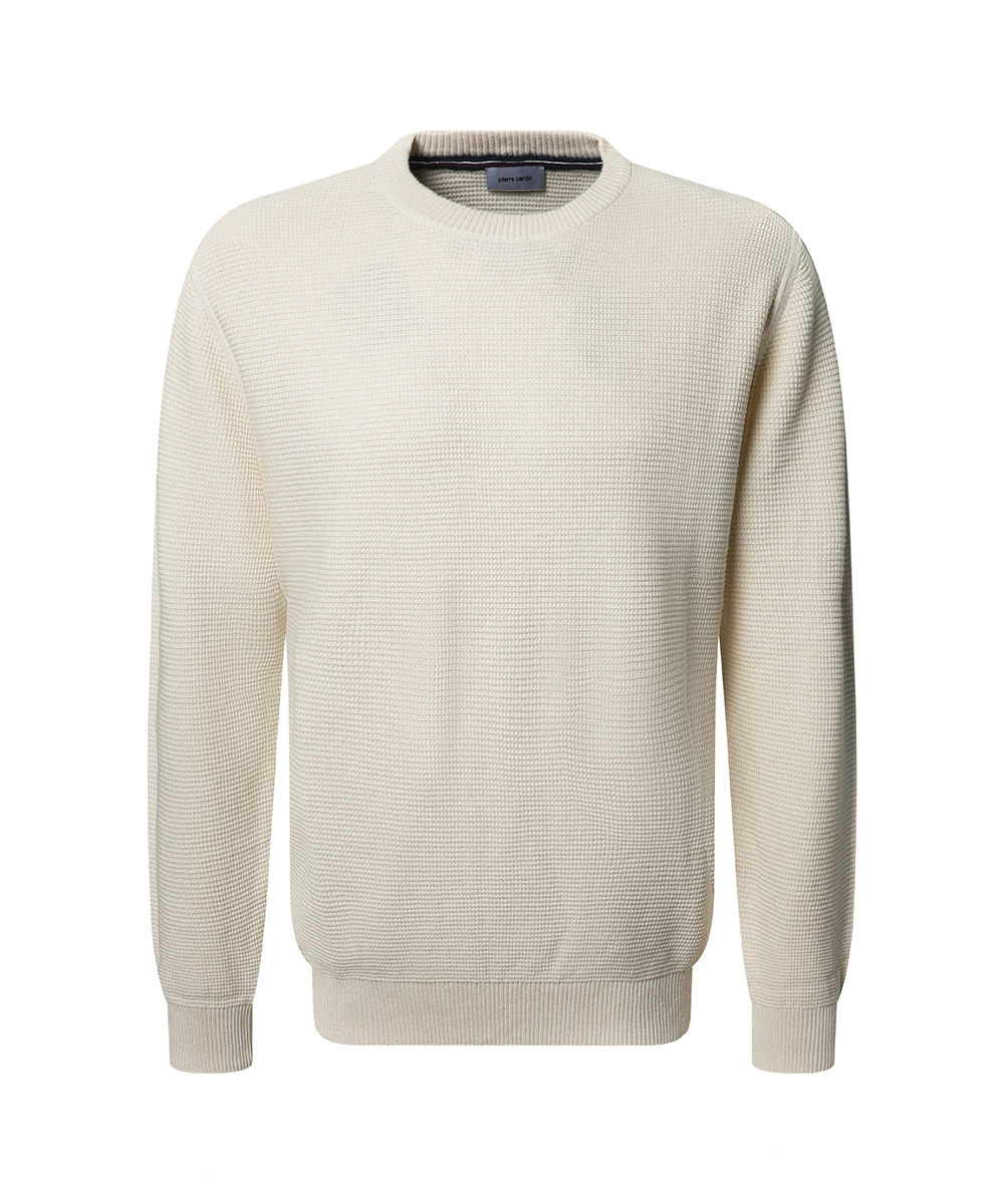 Pierre Cardin Rundhalspullover mit Struktur