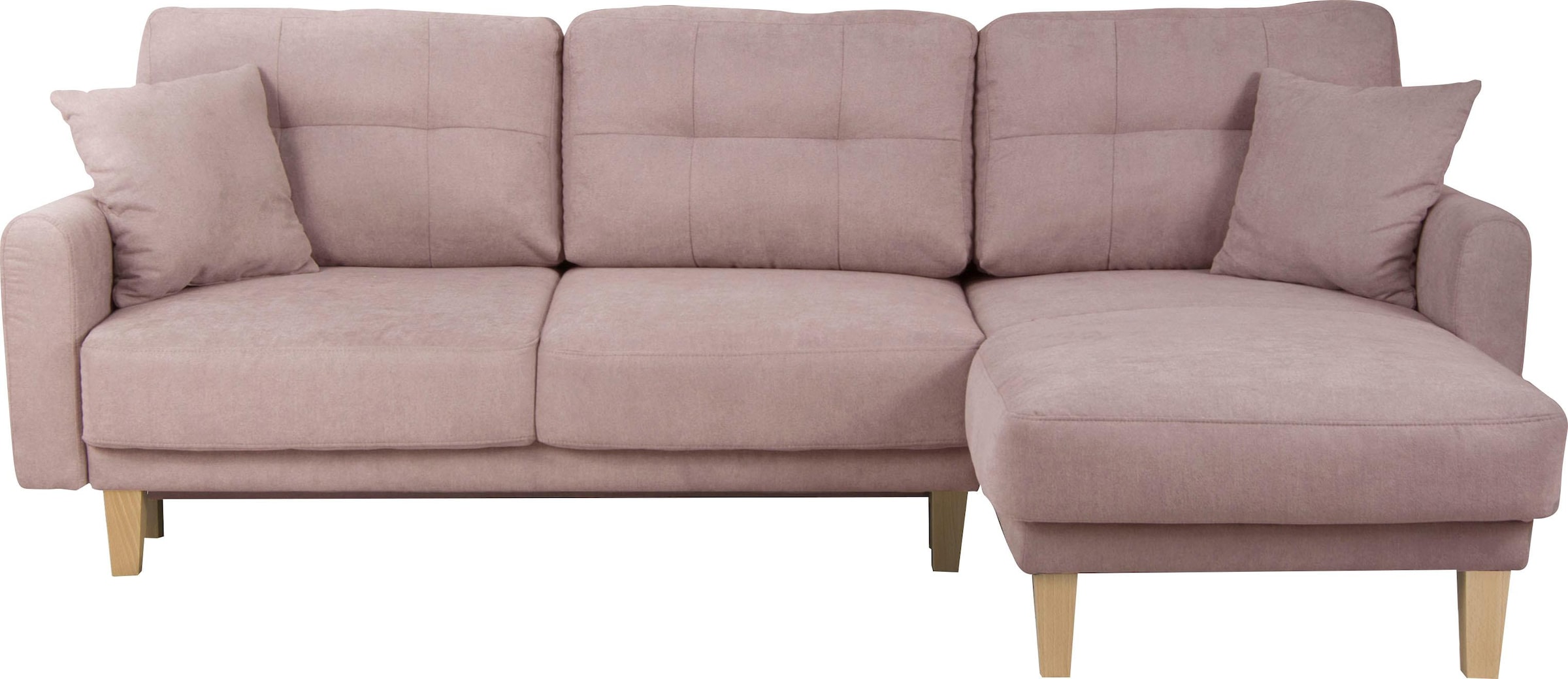 Home affaire Ecksofa »TRIPLO optionale Schlafsofa mit Bettkasten, Masse B/T/H: 234/164/89 cm«, L-Form wahlweise mit Bettfunktion - Liegefläche 132x210 cm