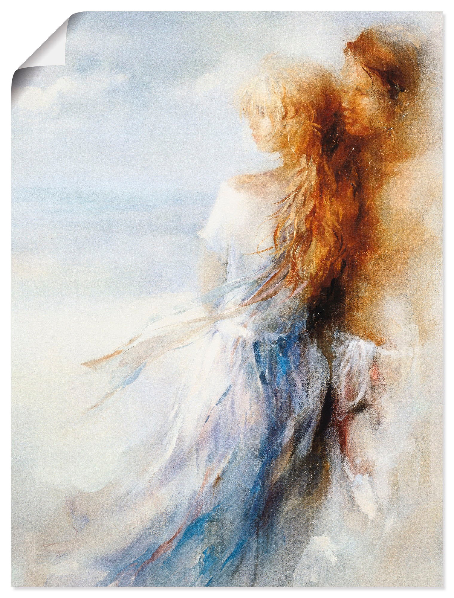 Image of Artland Wandbild »Zusammen«, Paar, (1 St.), in vielen Grössen & Produktarten -Leinwandbild, Poster, Wandaufkleber / Wandtattoo auch für Badezimmer geeignet bei Ackermann Versand Schweiz