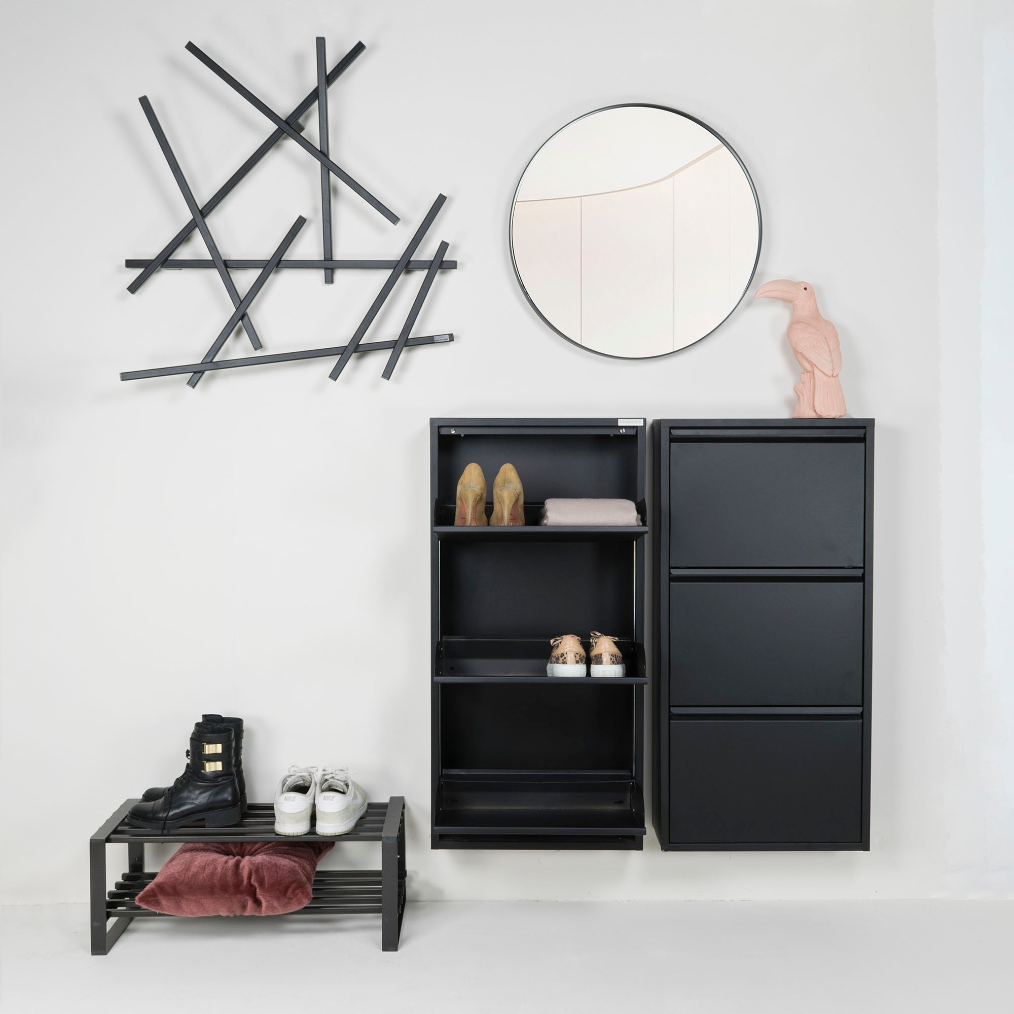 Spinder Design Armoire à chaussures »Billi Schuhklapper« métal, largeur 50 cm