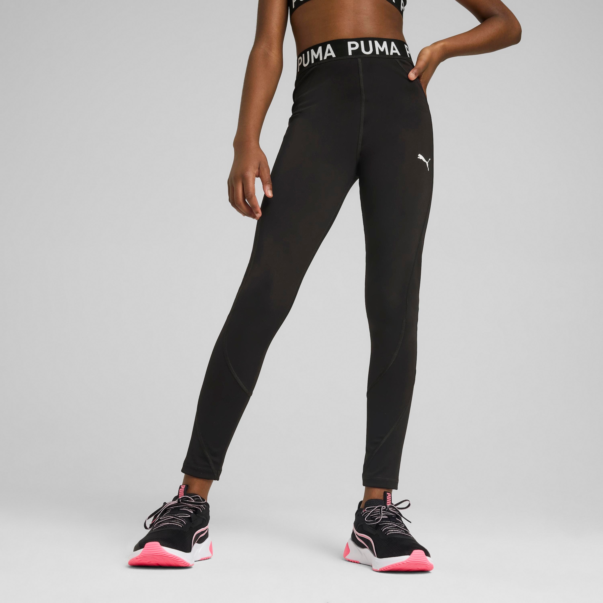 Image of PUMA Leggings "STRONG TRAIN TIGHTS G" hochgeschnitten, für Sportmode und Streetwear, elastischer Bund