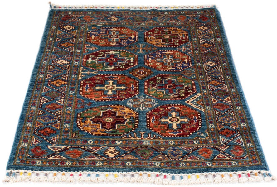 Image of morgenland Orientteppich »Ziegler - Ariana - 129 x 83 cm - dunkelblau«, rechteckig, 6 mm Höhe, Wohnzimmer, Handgeknüpft, Einzelstück mit Zertifikat bei Ackermann Versand Schweiz