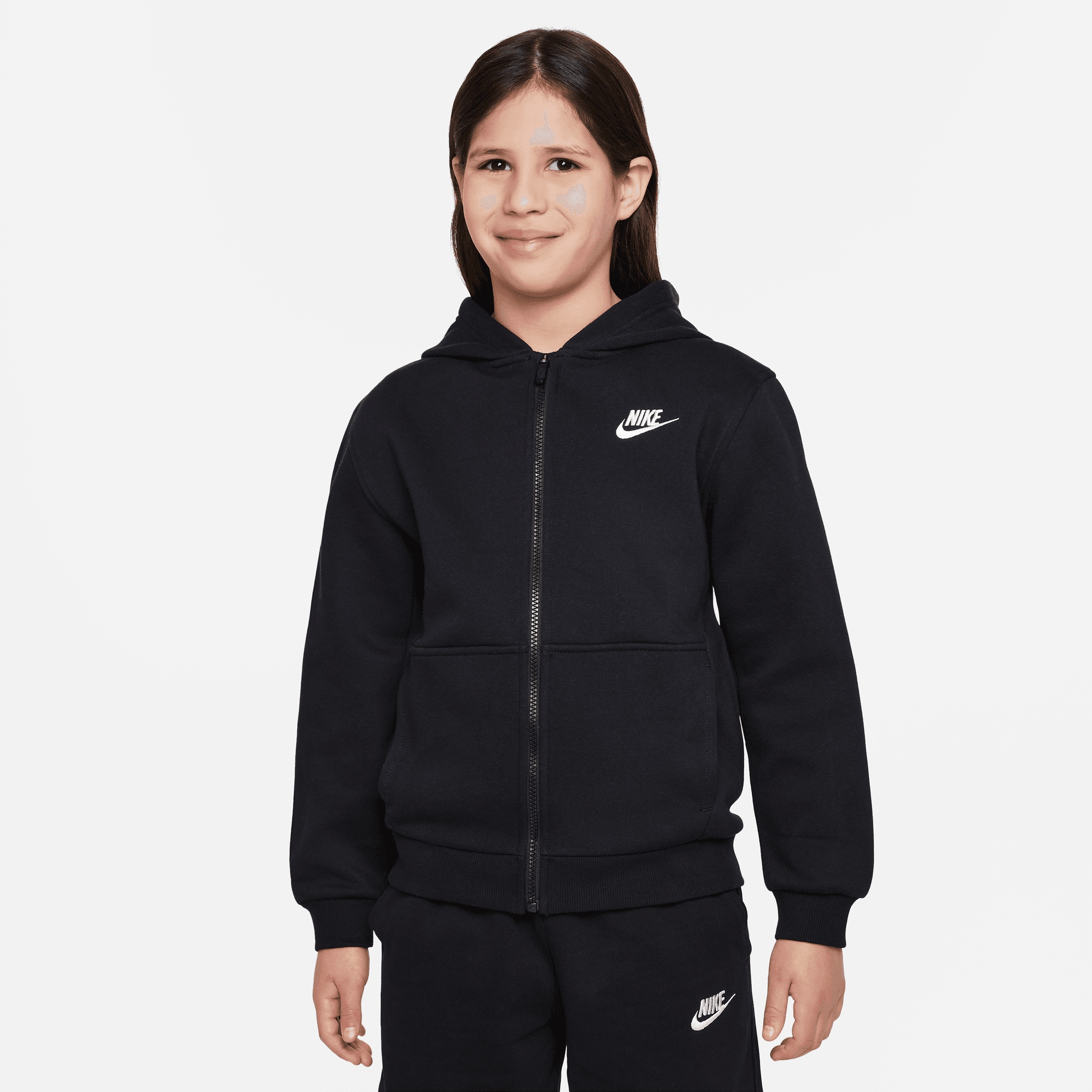 BIG »CLUB versandkostenfrei FLEECE Nike Kapuzensweatjacke HOODIE« - Modische Mindestbestellwert ohne FULL-ZIP Sportswear shoppen KIDS\'