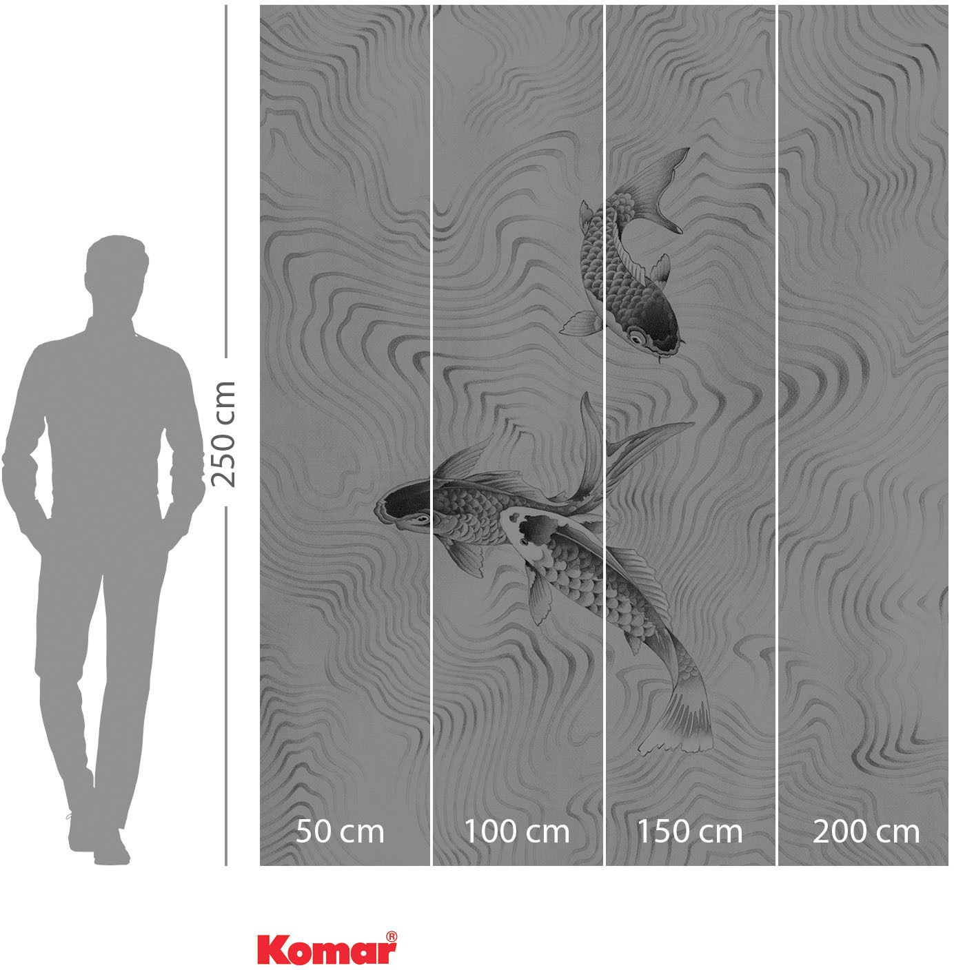 Komar Papier peint intissé »Digitaldruck Vlies -  Perfect Pond - Grösse 200 x 250 cm« imprimé Wohnzimmer, Schlafzimmer