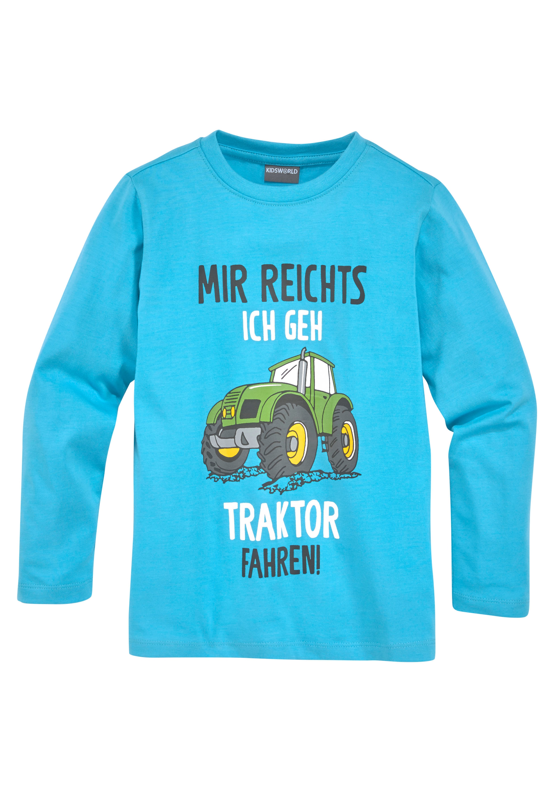 KIDSWORLD Shirt & Hose »2tlg. Set Langarmshirt + Hose«, MIR REICHTS, ICH GEH TRAKTOR FAHREN