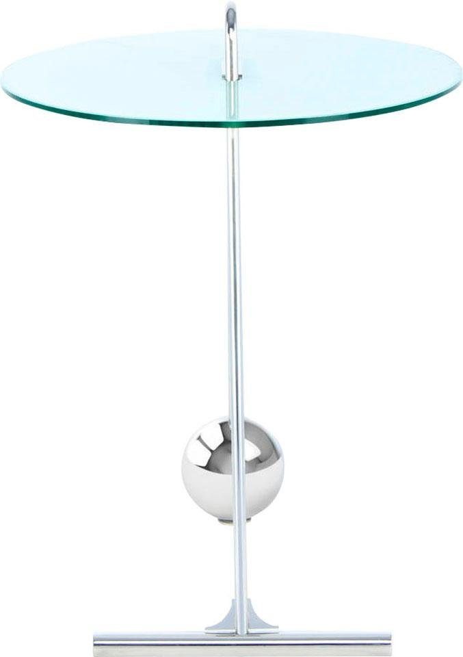 Kayoom Beistelltisch »Pendulum 525, mit runder Tischplatte«, (1 St.), Marmoroptik, Gestell im Pendel-Design, praktisch tragbar