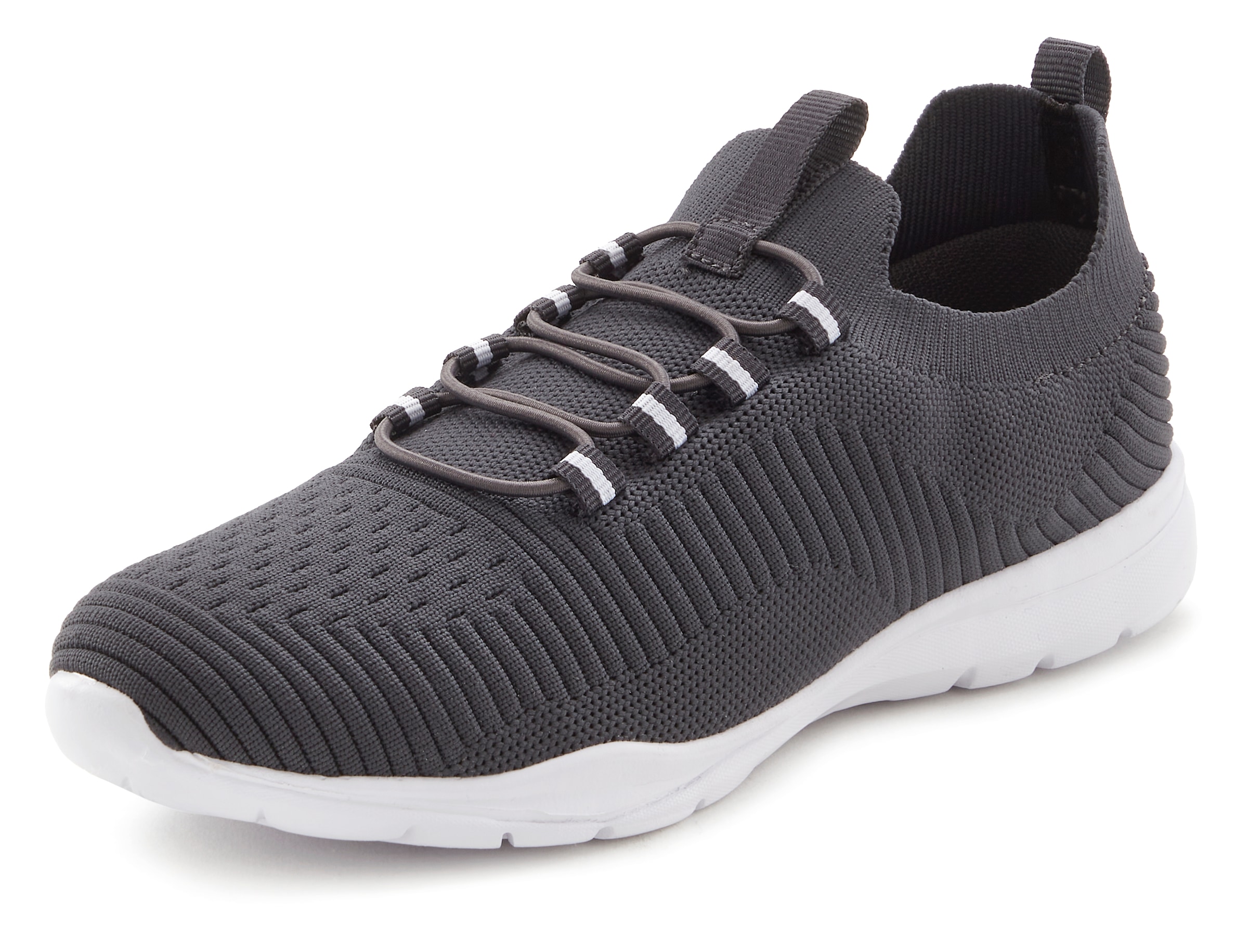 LASCANA Sneaker, Slip In´s, Freizeitschuh, Halbschuh superleicht aus Textil VEGAN