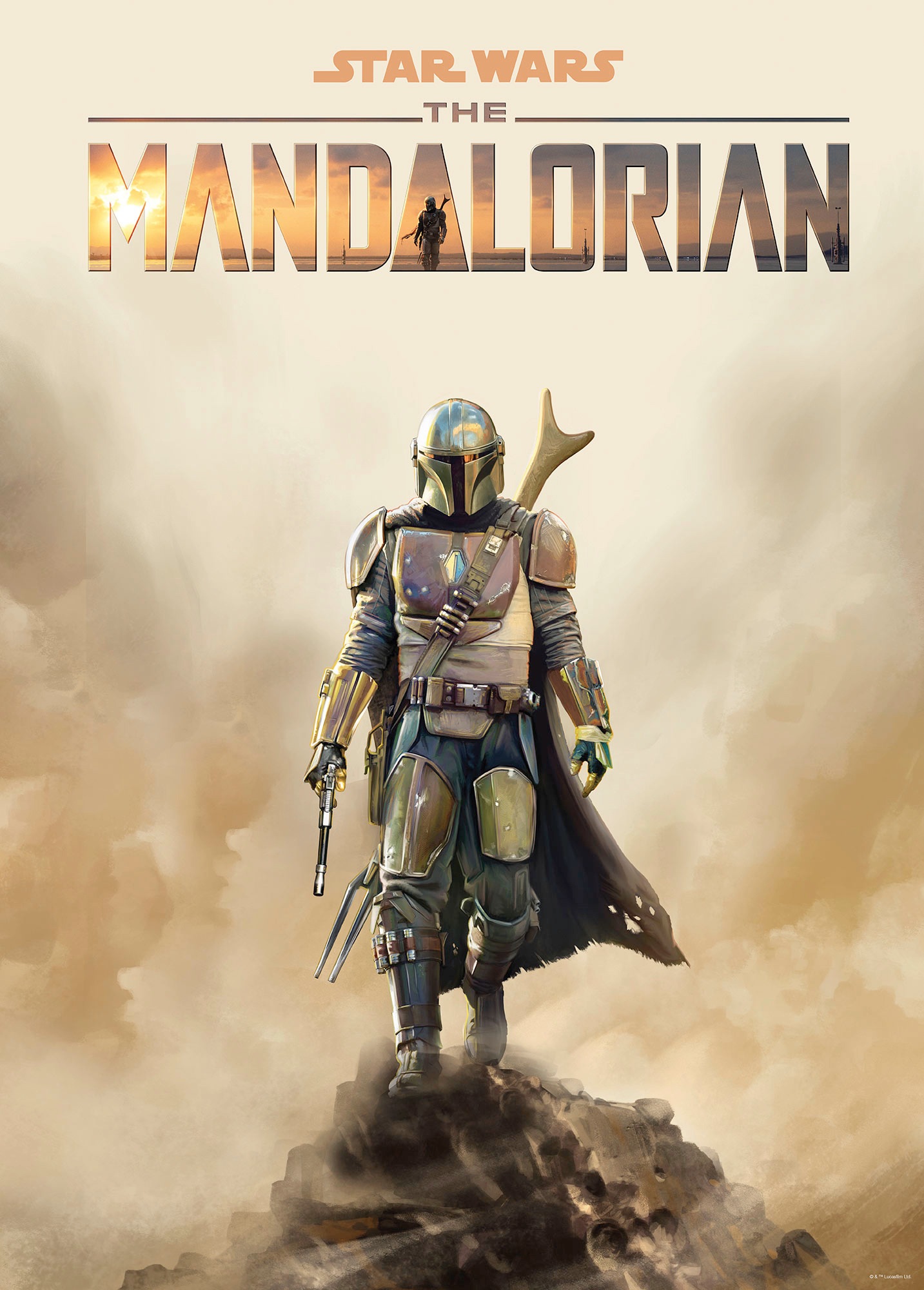 Image of Komar Wandbild »Mandalorian Movie Poster«, Disney-Star Wars, (1 St.), 40 x 50 cm (Breite x Höhe) - 1 Teil bei Ackermann Versand Schweiz