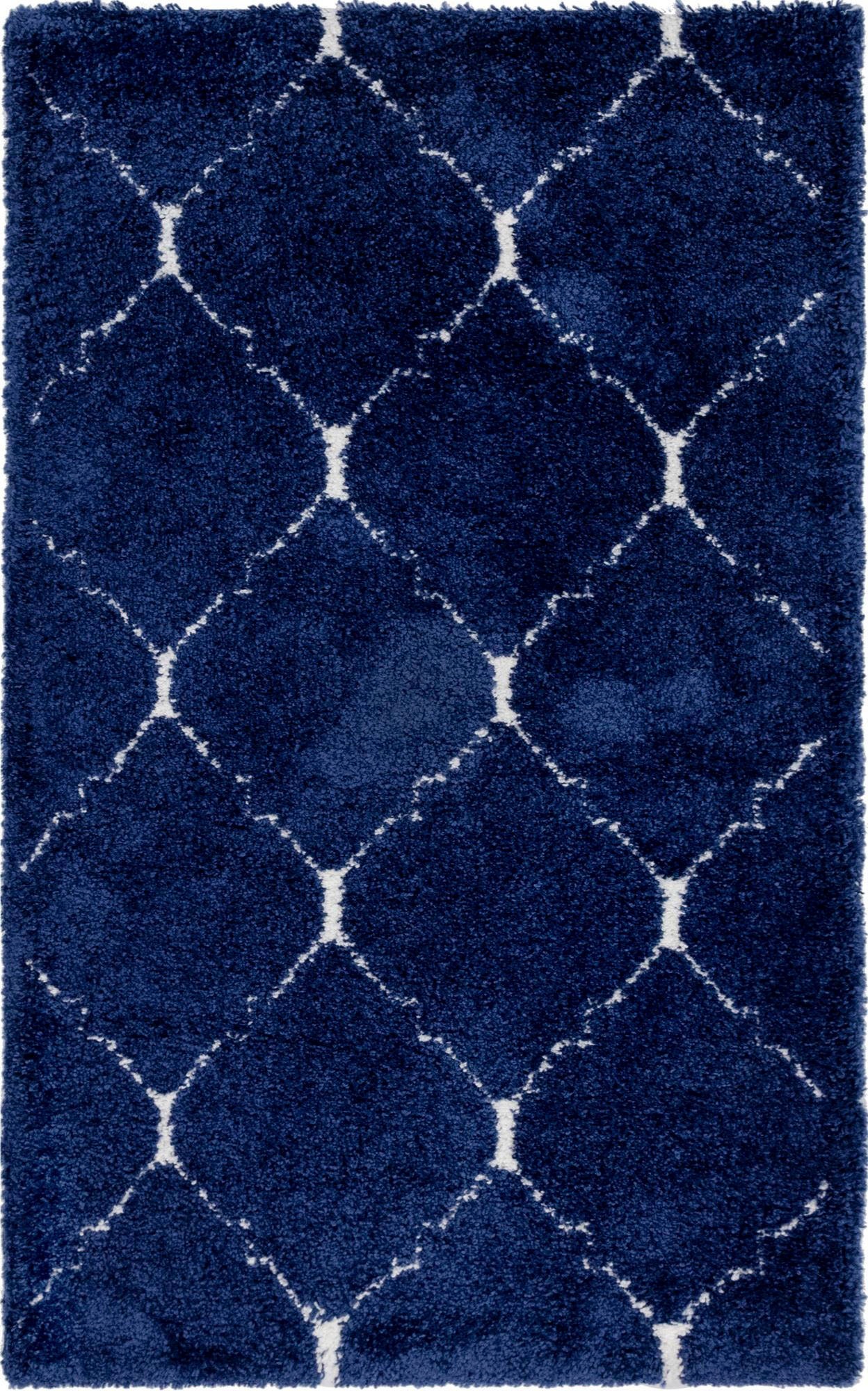 Myflair Möbel & Accessoires Hochflor-Teppich »Temara Shag, LAGERRÄUMUNG!«, rechteckig, 51 mm Höhe, gewebt, Rauten Design, weich & kuschelig