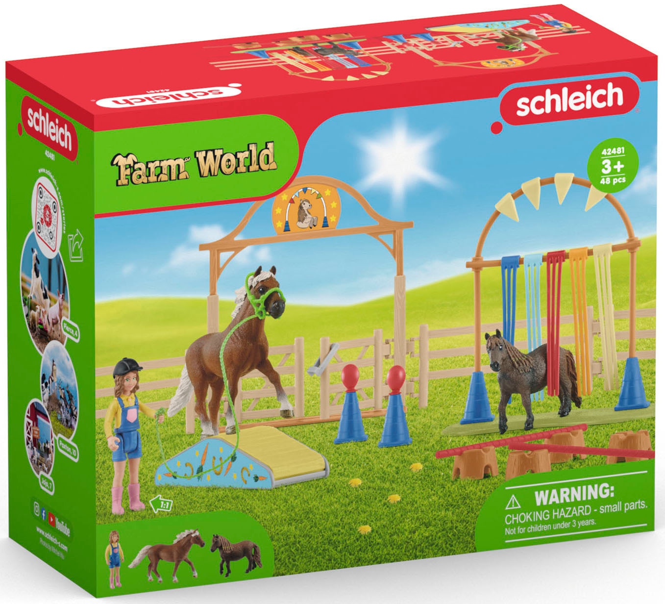 Schleich® Spielwelt »FARM WORLD, Pony Agility Training (42481)«