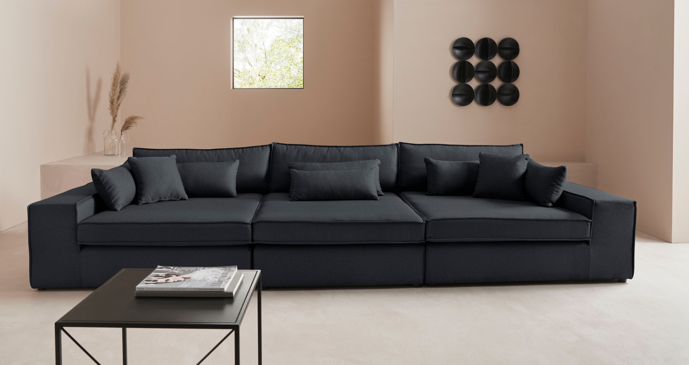 Image of LeGer Home by Lena Gercke 3-Sitzer »Joreen«, 3 Teile, zusammengesetzt aus Modulen, in vielen Bezugsqualitäten und Farben, fester Sitzkomfort bei Ackermann Versand Schweiz