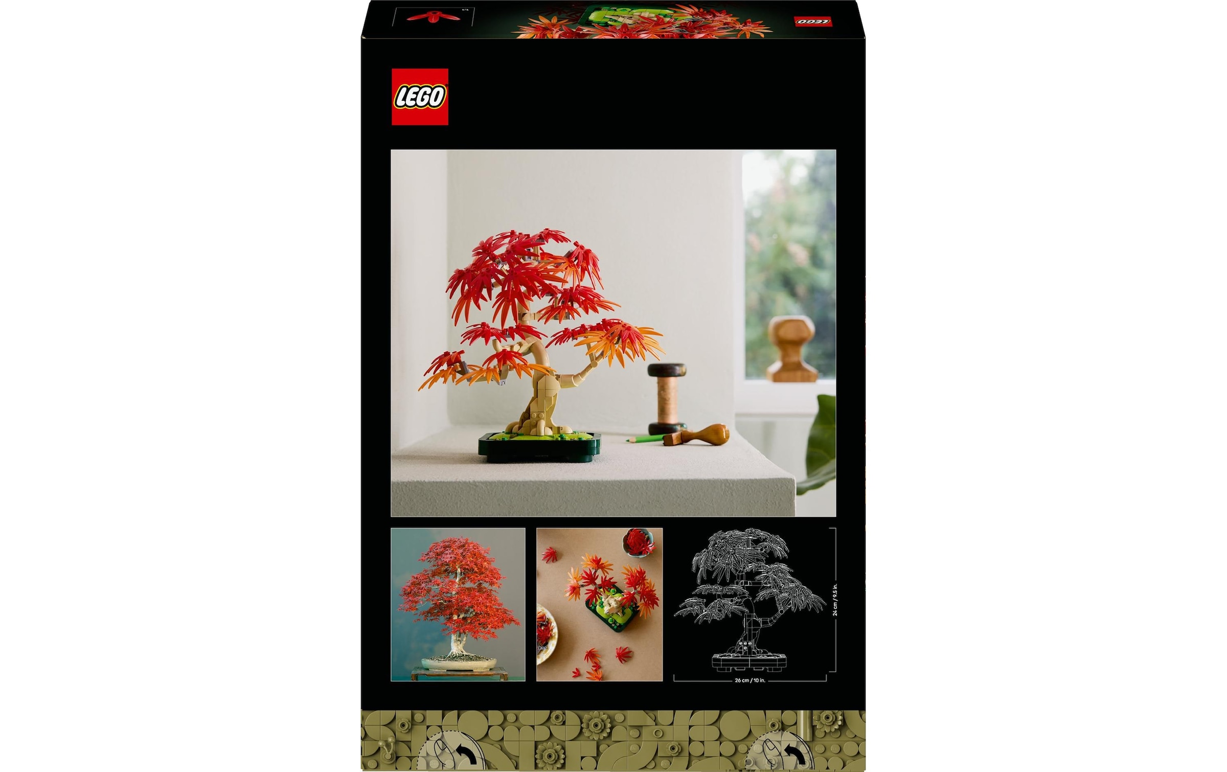 LEGO® Spielbausteine »Icons Botanicals Japanischer Roter Ahorn Bonsai-Baum 10348«, (474 St.)