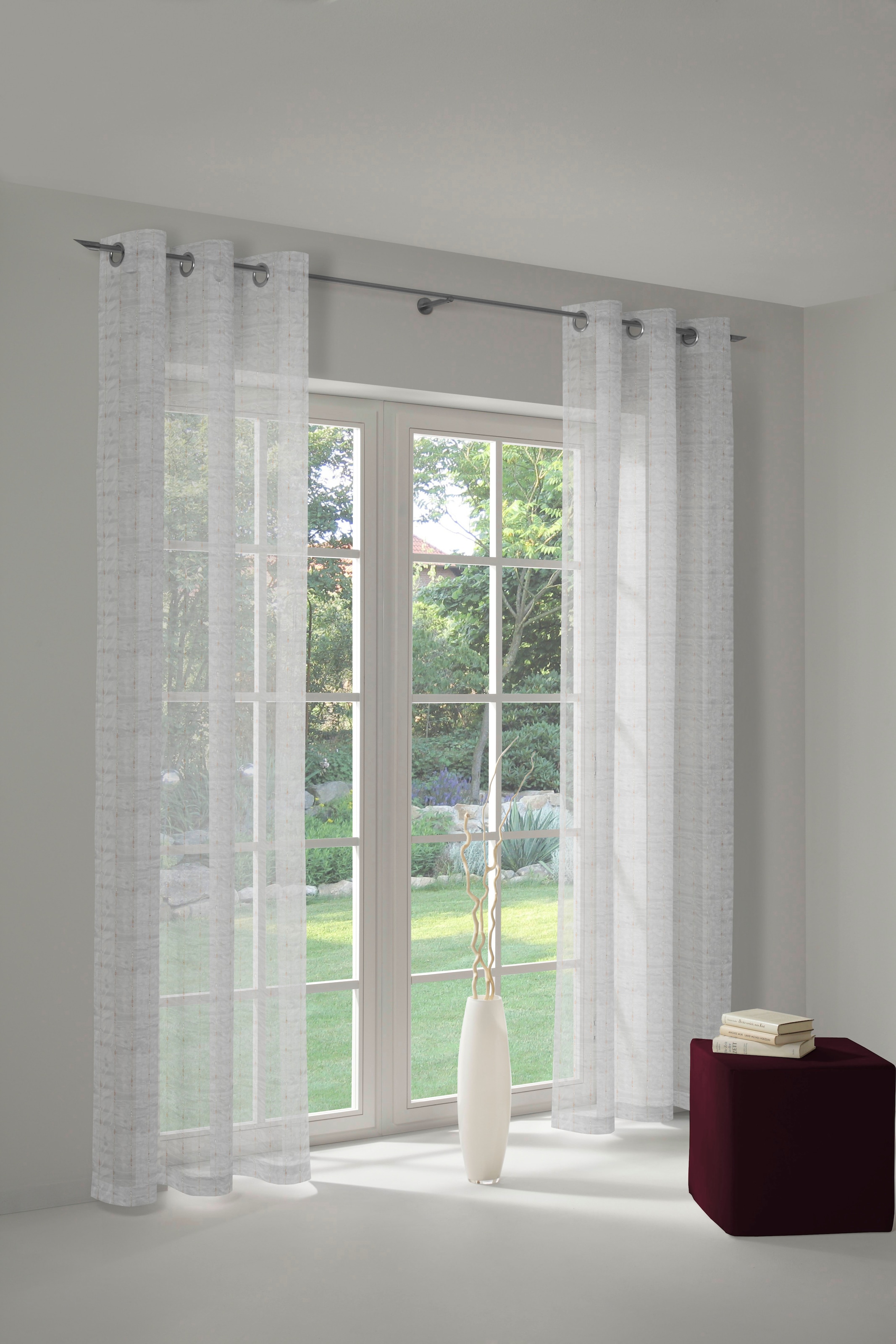 Image of Wirth Vorhang "Patricia" Ösen 1 Stk. tlg. Store