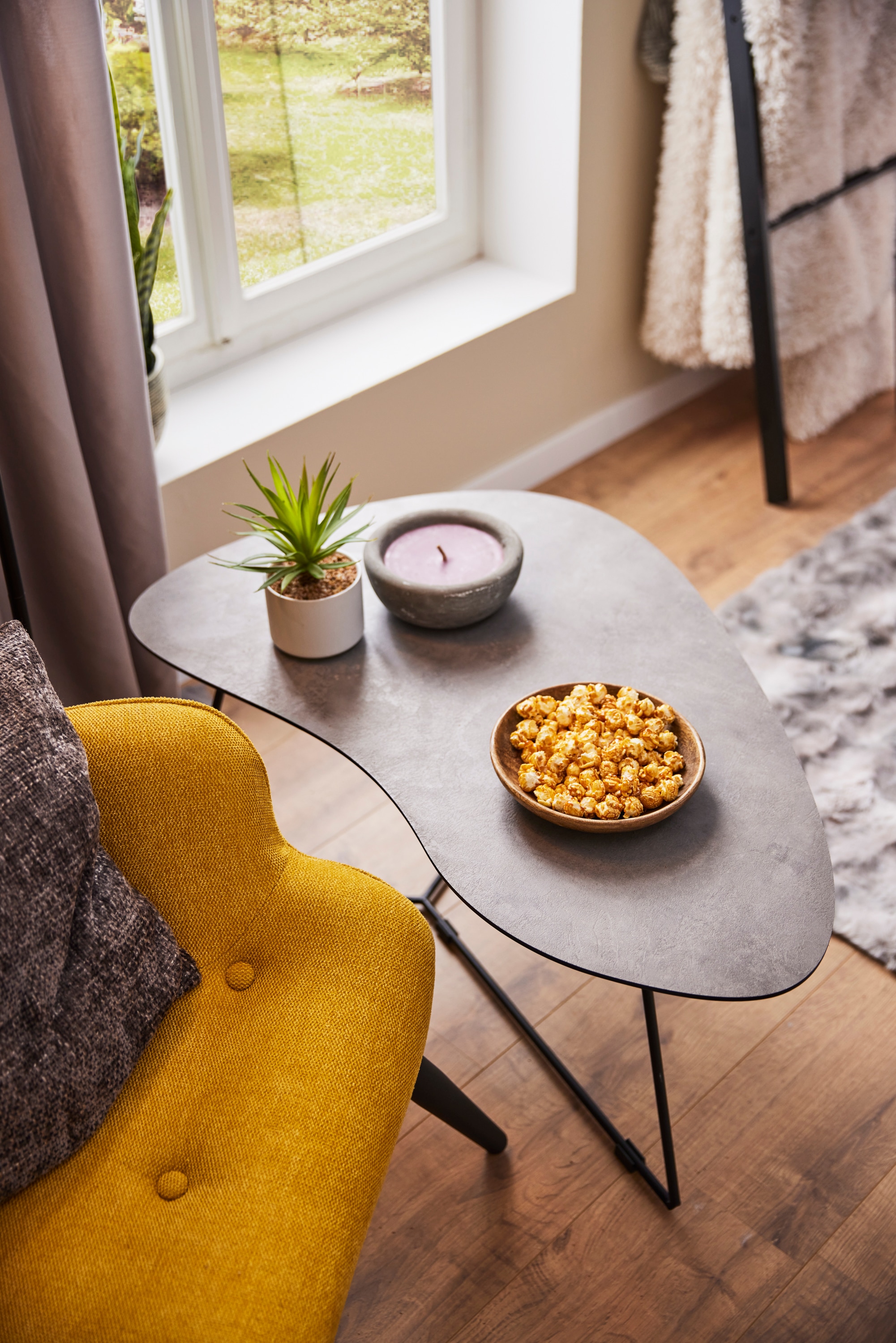 HELA Couchtisch »PISA« Set, 2 Stk. tlg. 2er Set, Platten in Nierenform, gefräst, Schweizer Kante