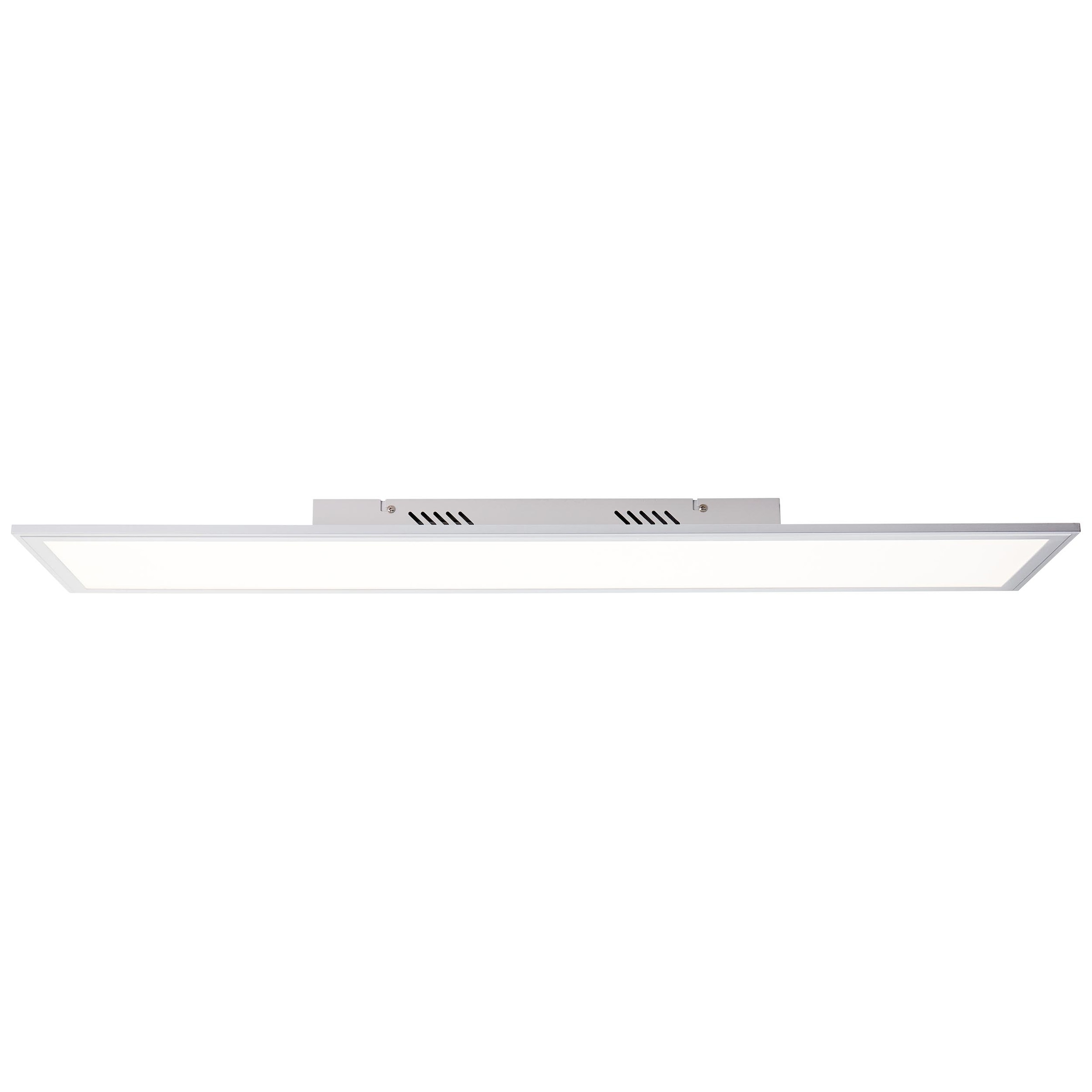 Brilliant LED Panel »Flat«, 1 flammig, LED Deckenlampe 100x25cm silber