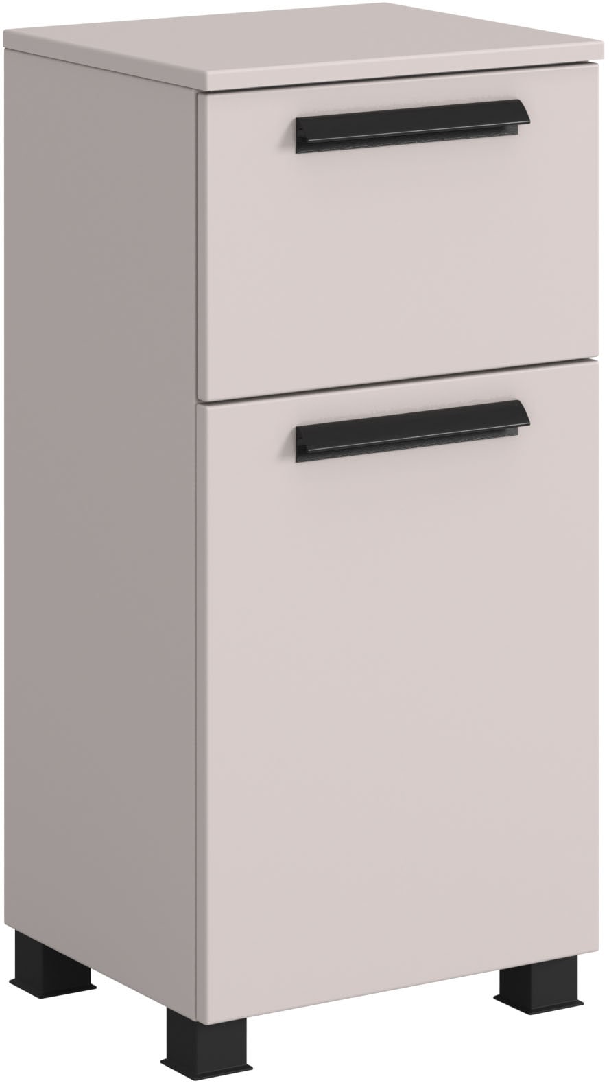 Image of welltime Unterschrank "SALVADA, Unterschrank 40 cm, gedämpfte Scharniere, Softclose" Kaschmir, Front und Korpus aus hochwertigen MDF, Anti-Finger-Print