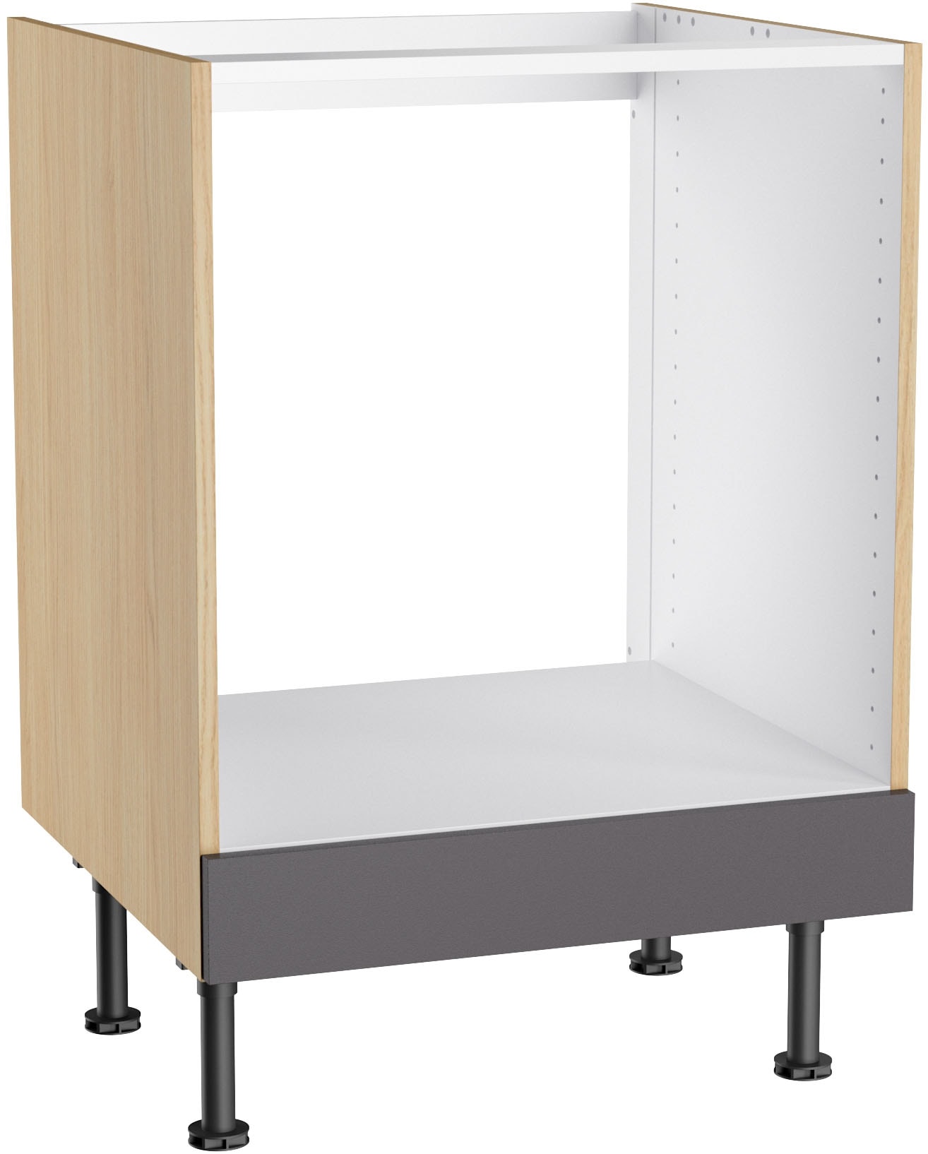 KOCHSTATION Herdumbauschrank »KS-Lucy« Breite 60 cm, 1 Blende, höhenverstellbare Füsse